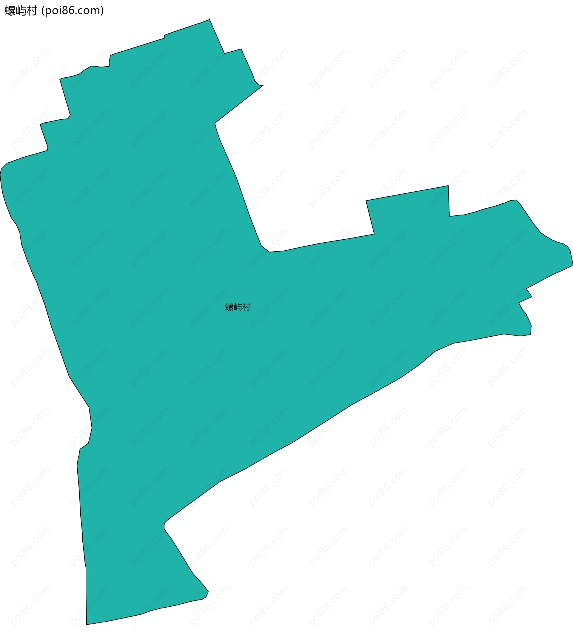 螺屿村边界地图