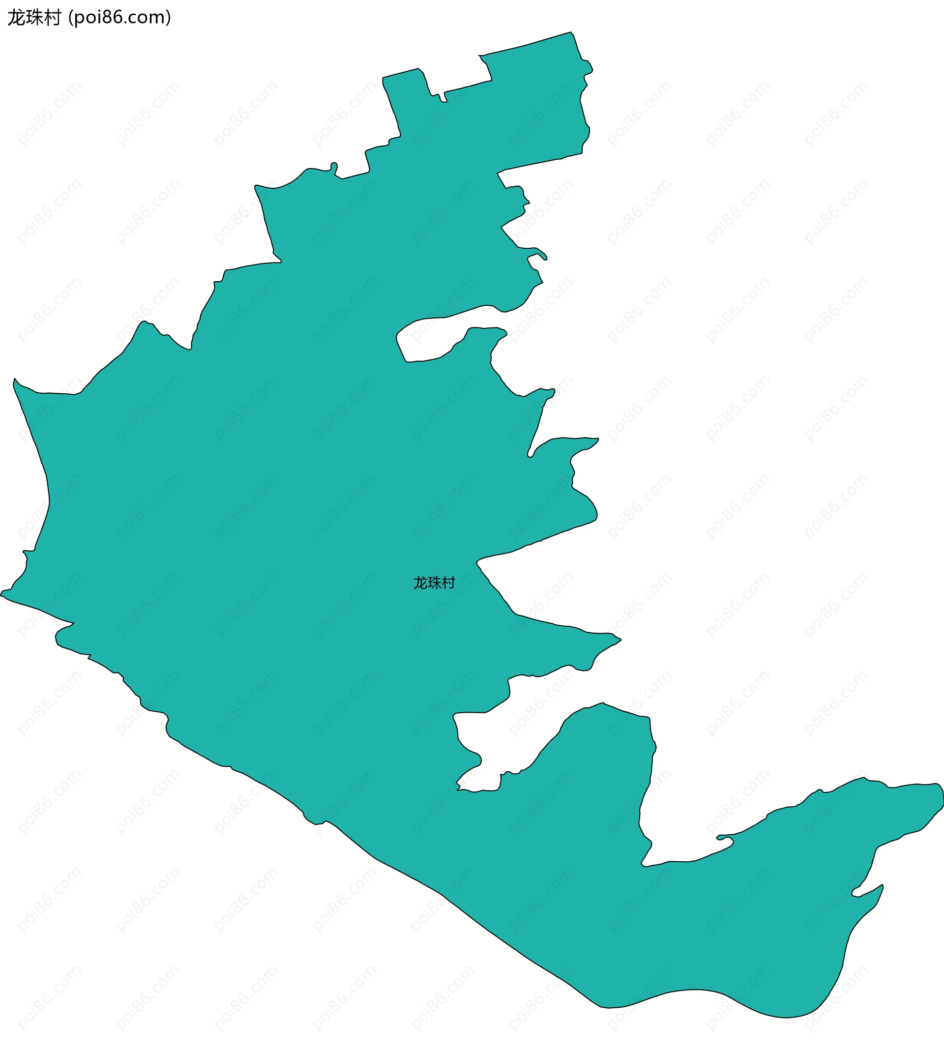 龙珠村边界地图