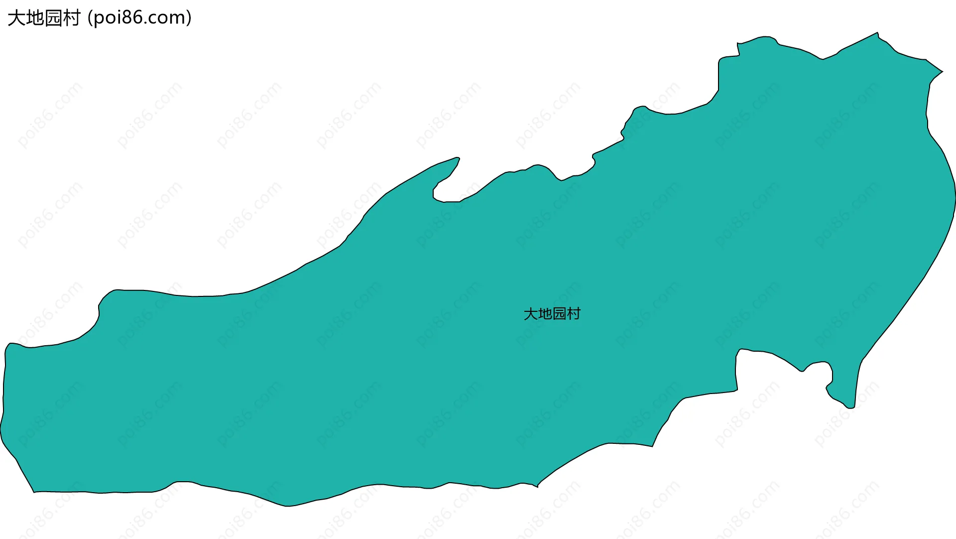 大地园村边界地图