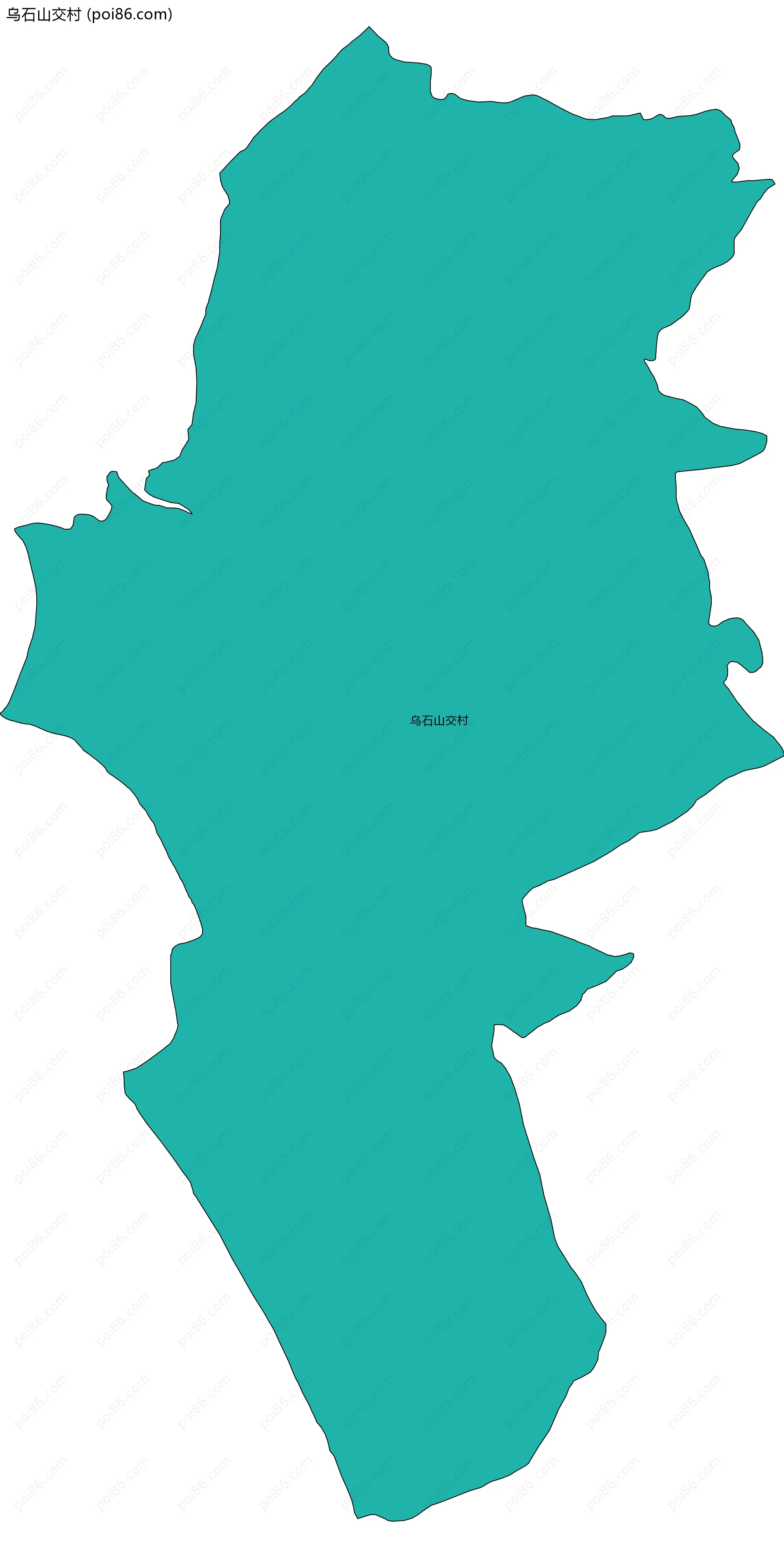 乌石山交村边界地图