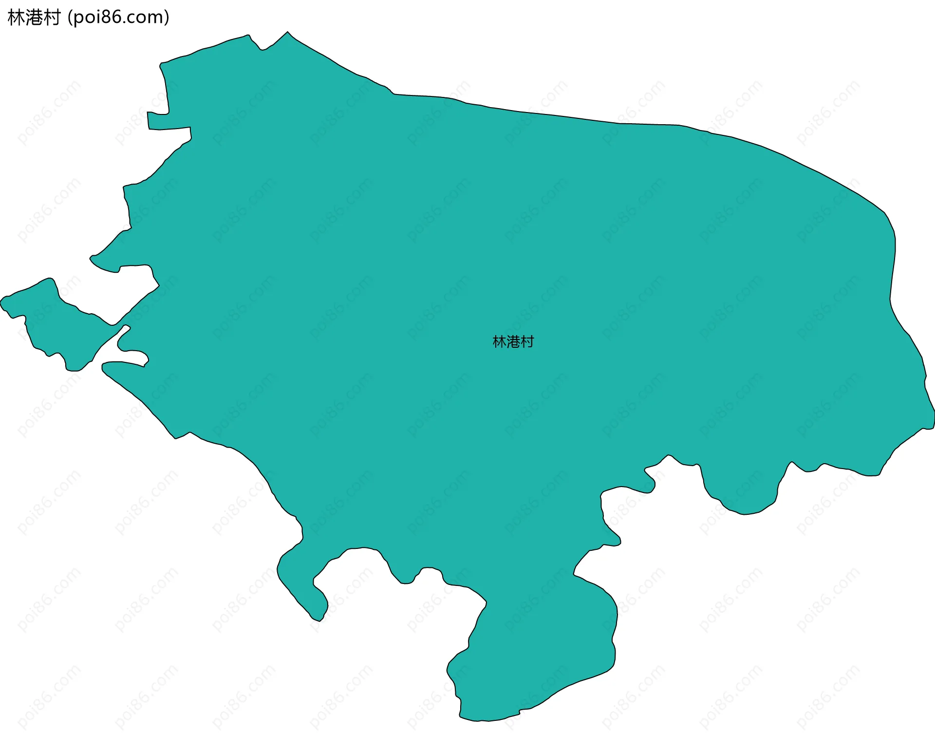 林港村边界地图