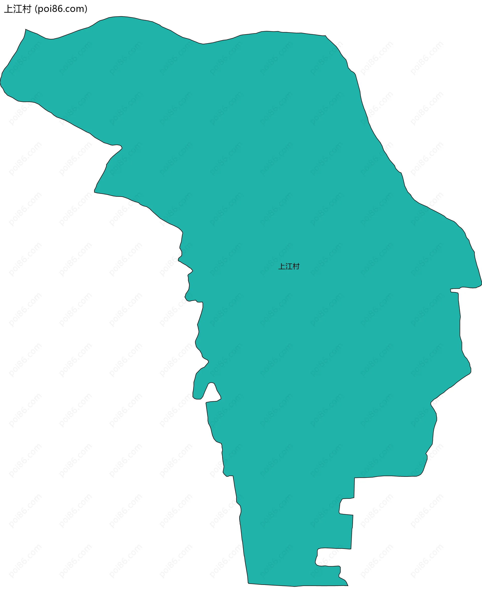 上江村边界地图