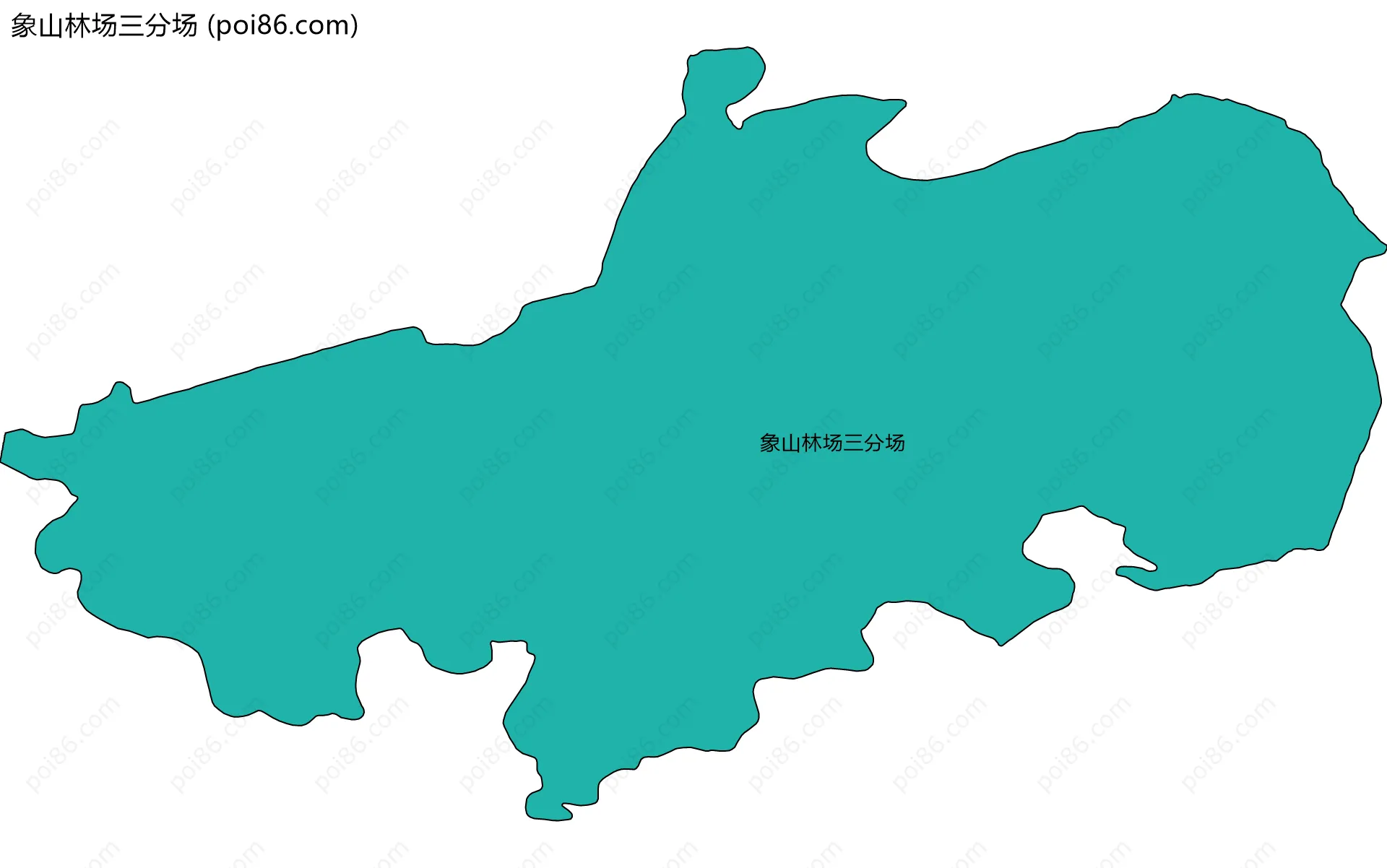 象山林场三分场边界地图