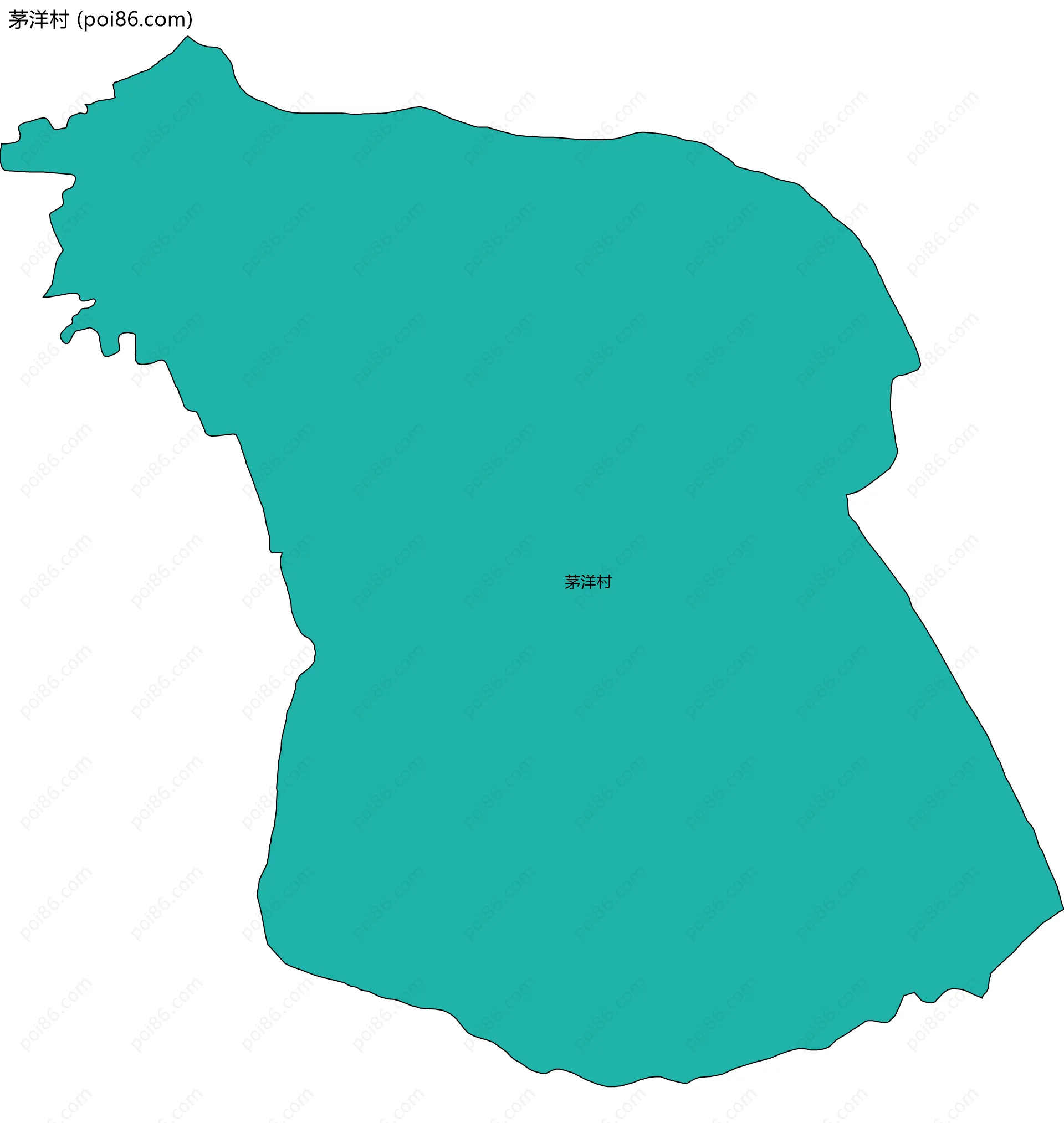 茅洋村边界地图