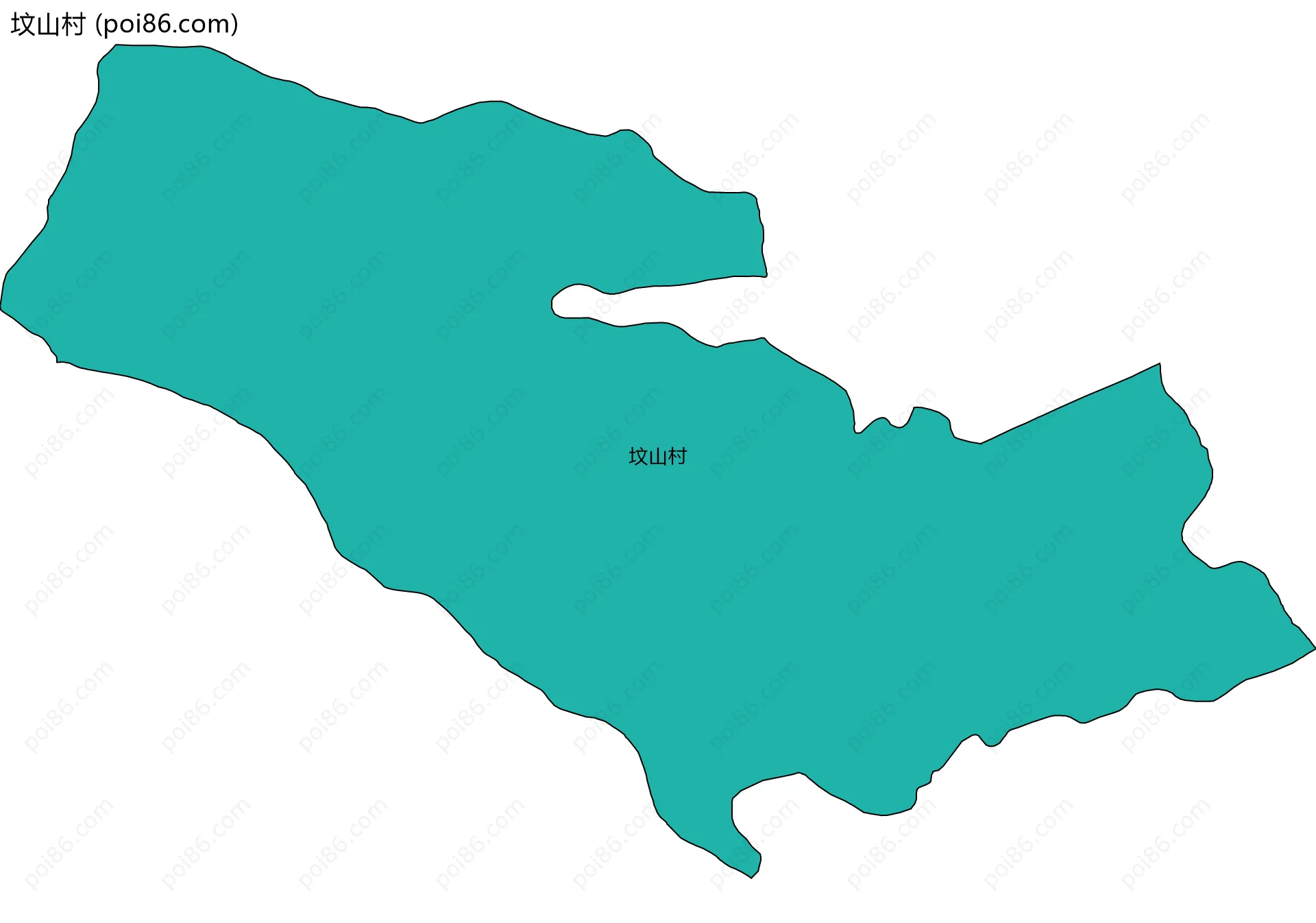 坟山村边界地图