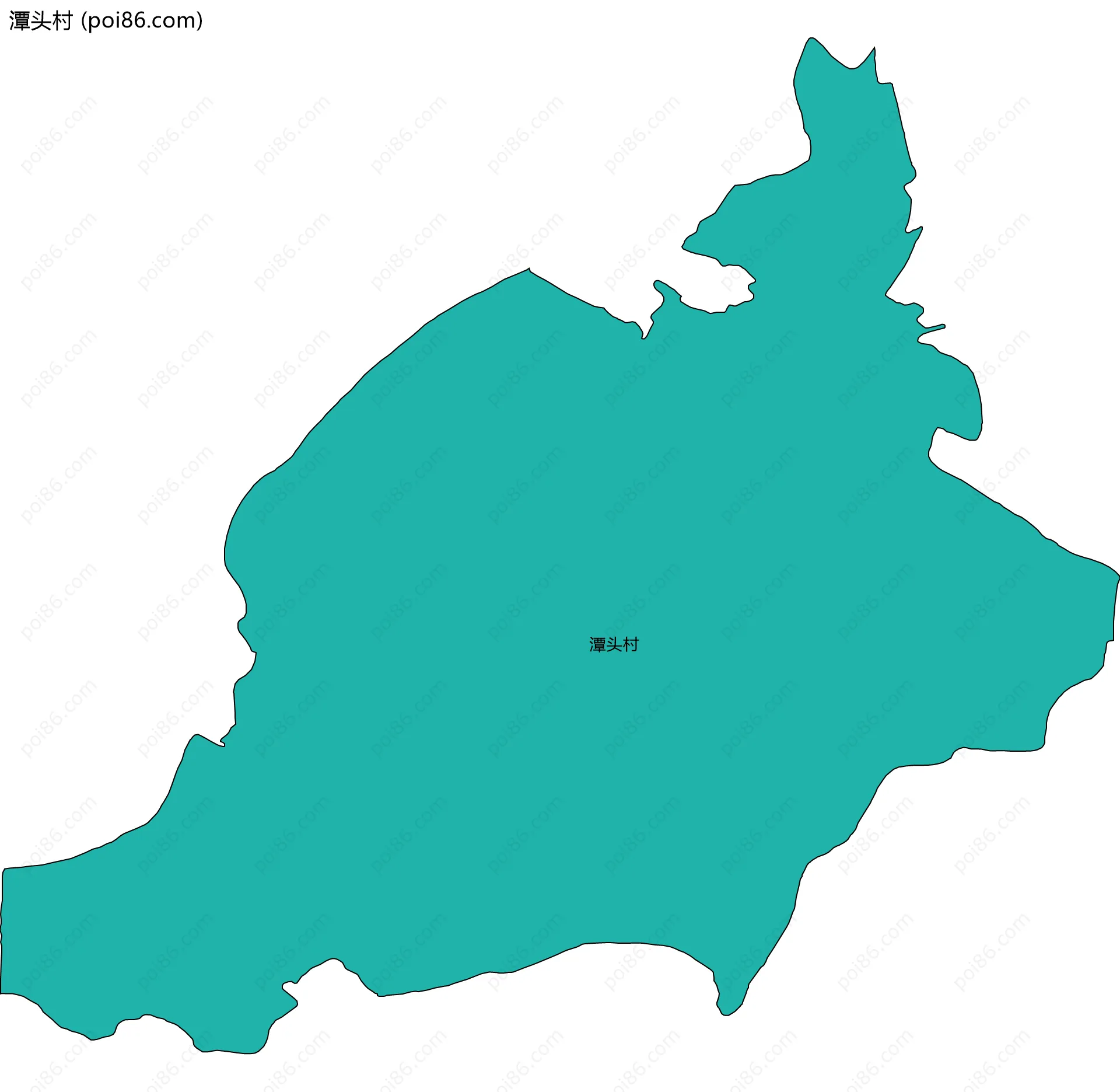 潭头村边界地图