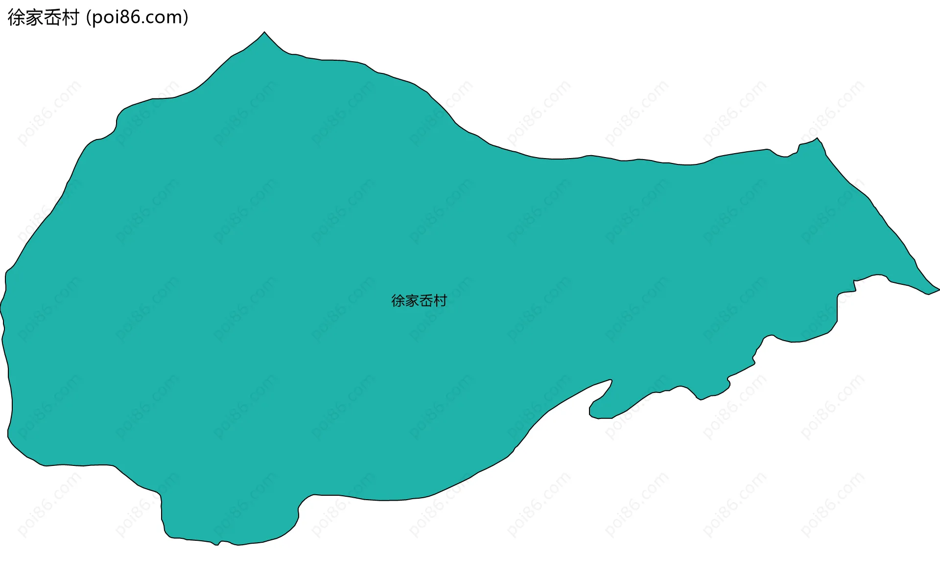 徐家岙村边界地图