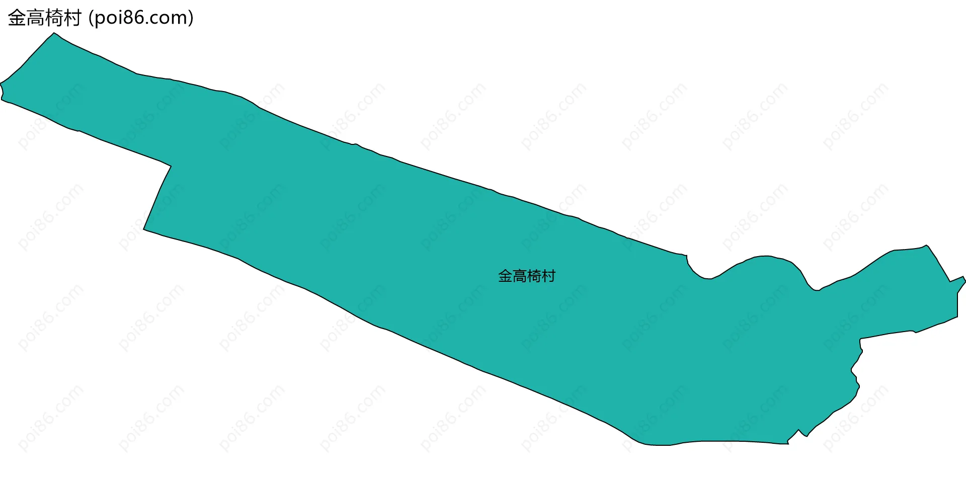 金高椅村边界地图