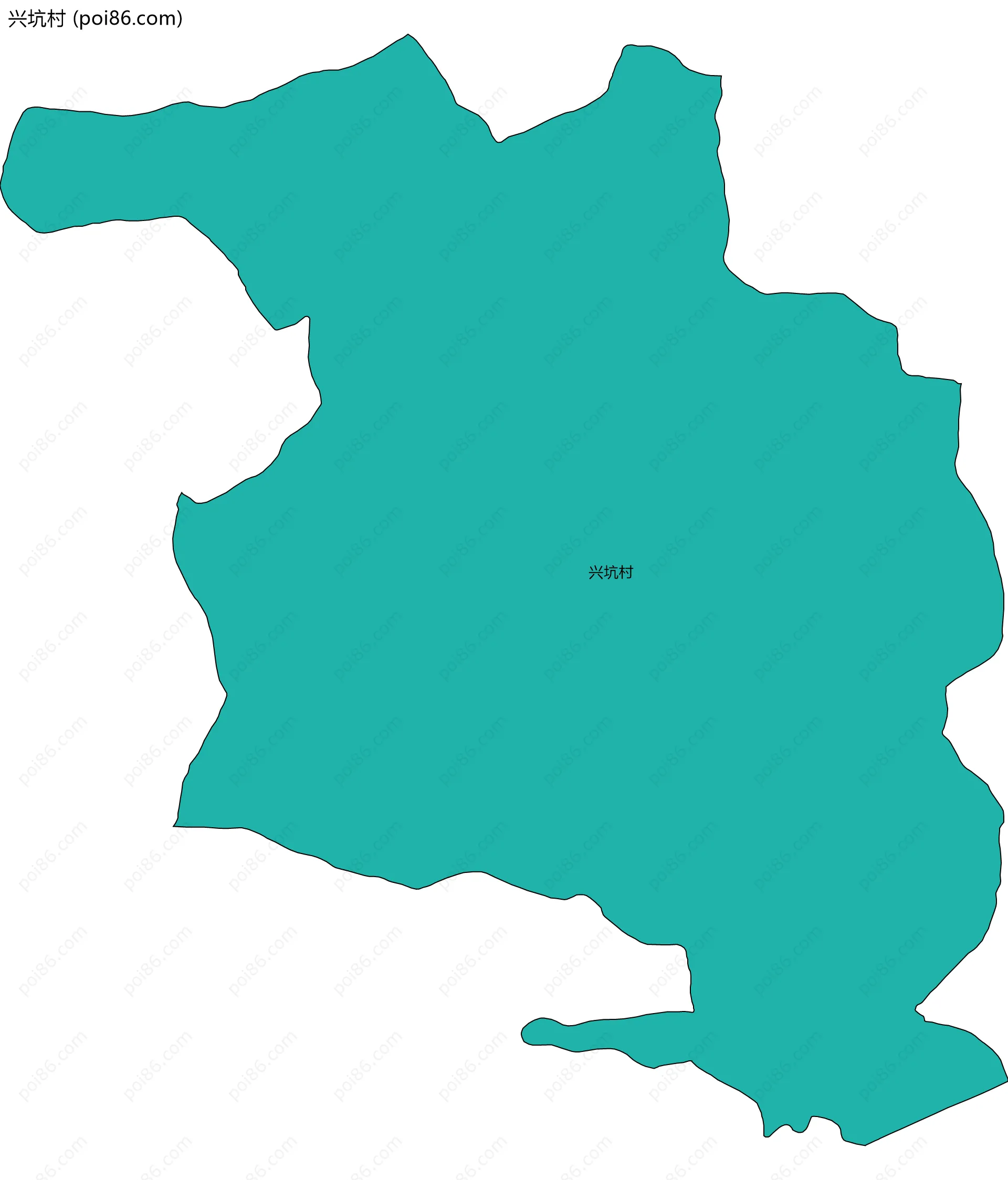 兴坑村边界地图