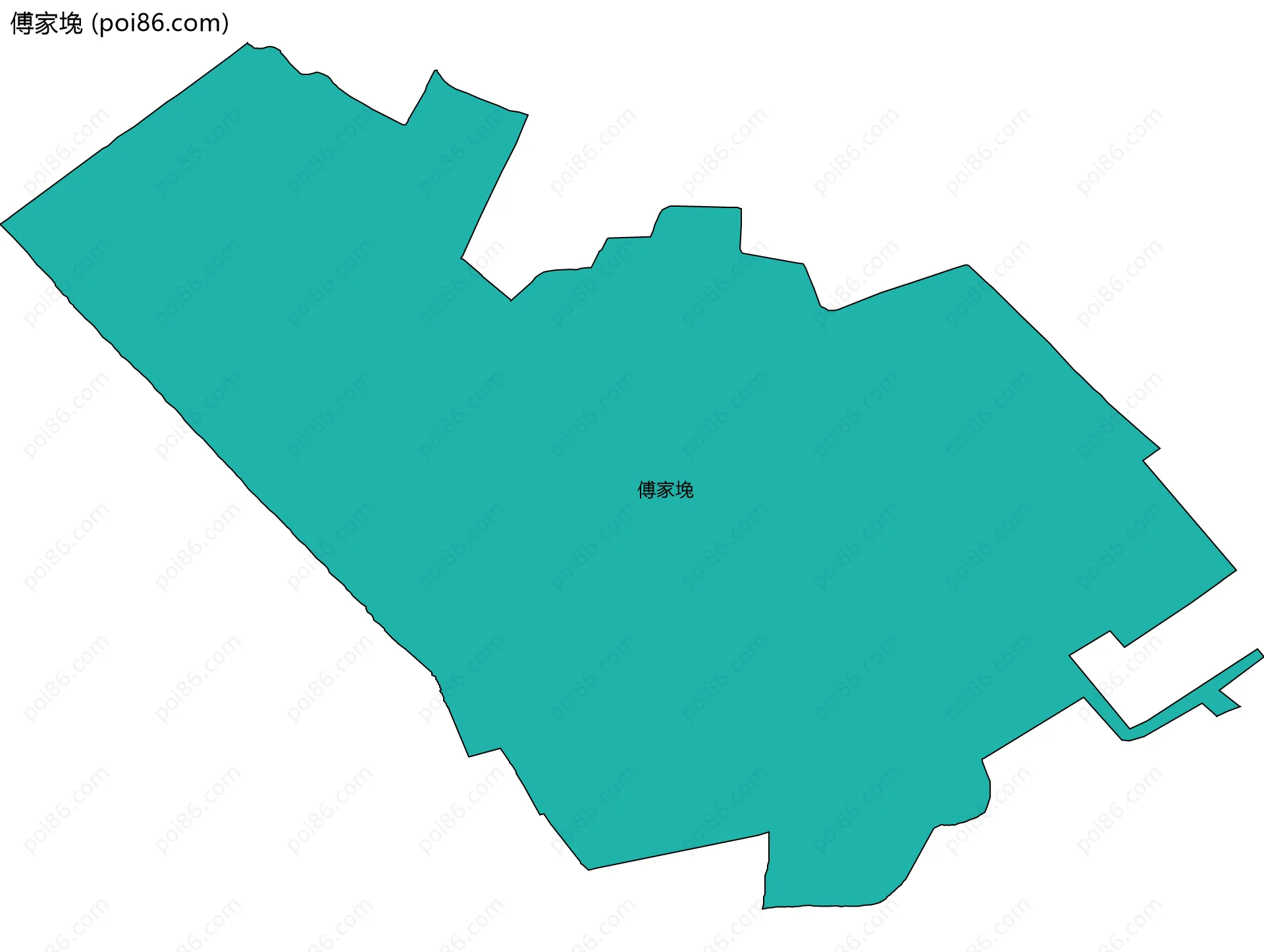 傅家堍边界地图