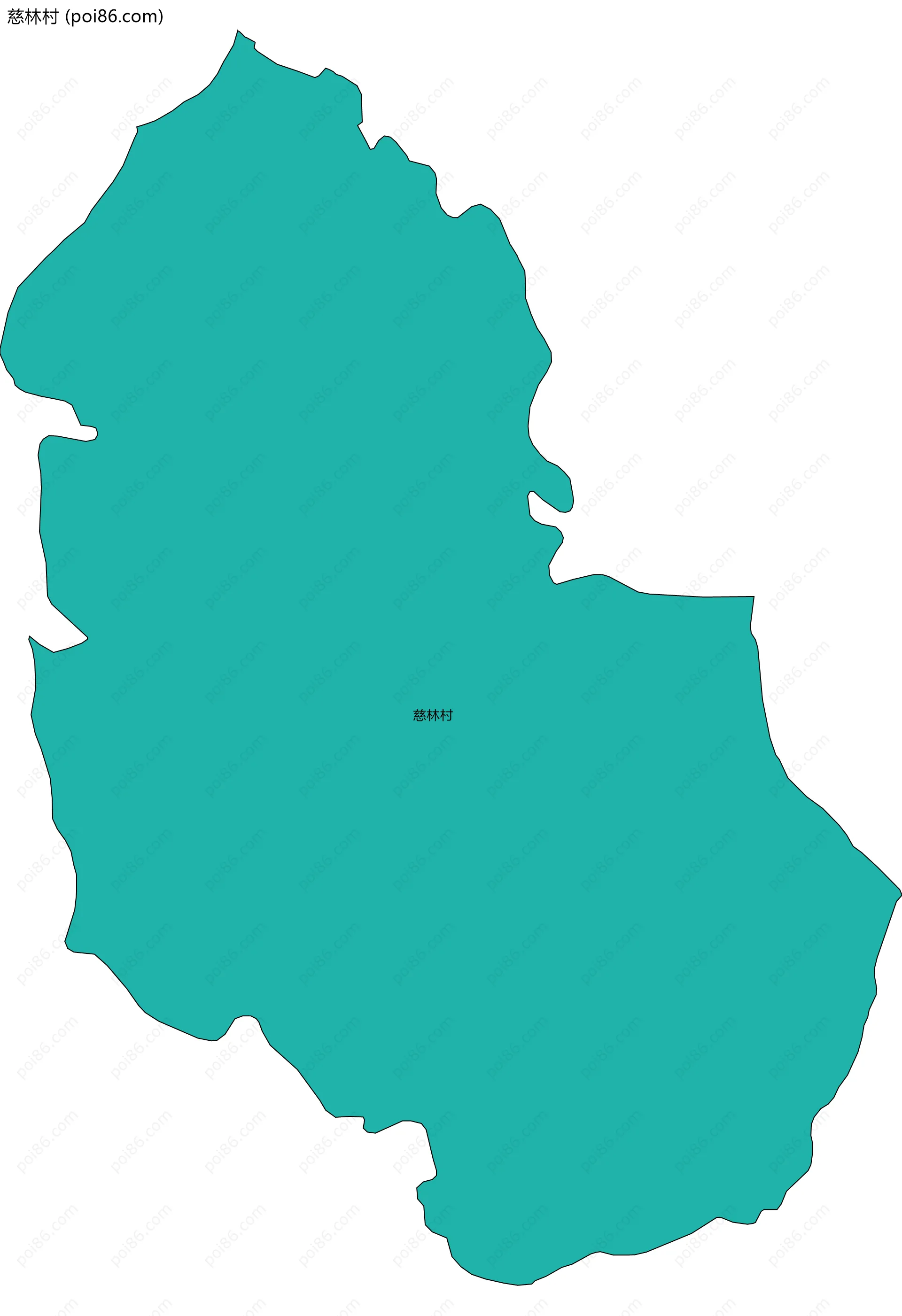 慈林村边界地图