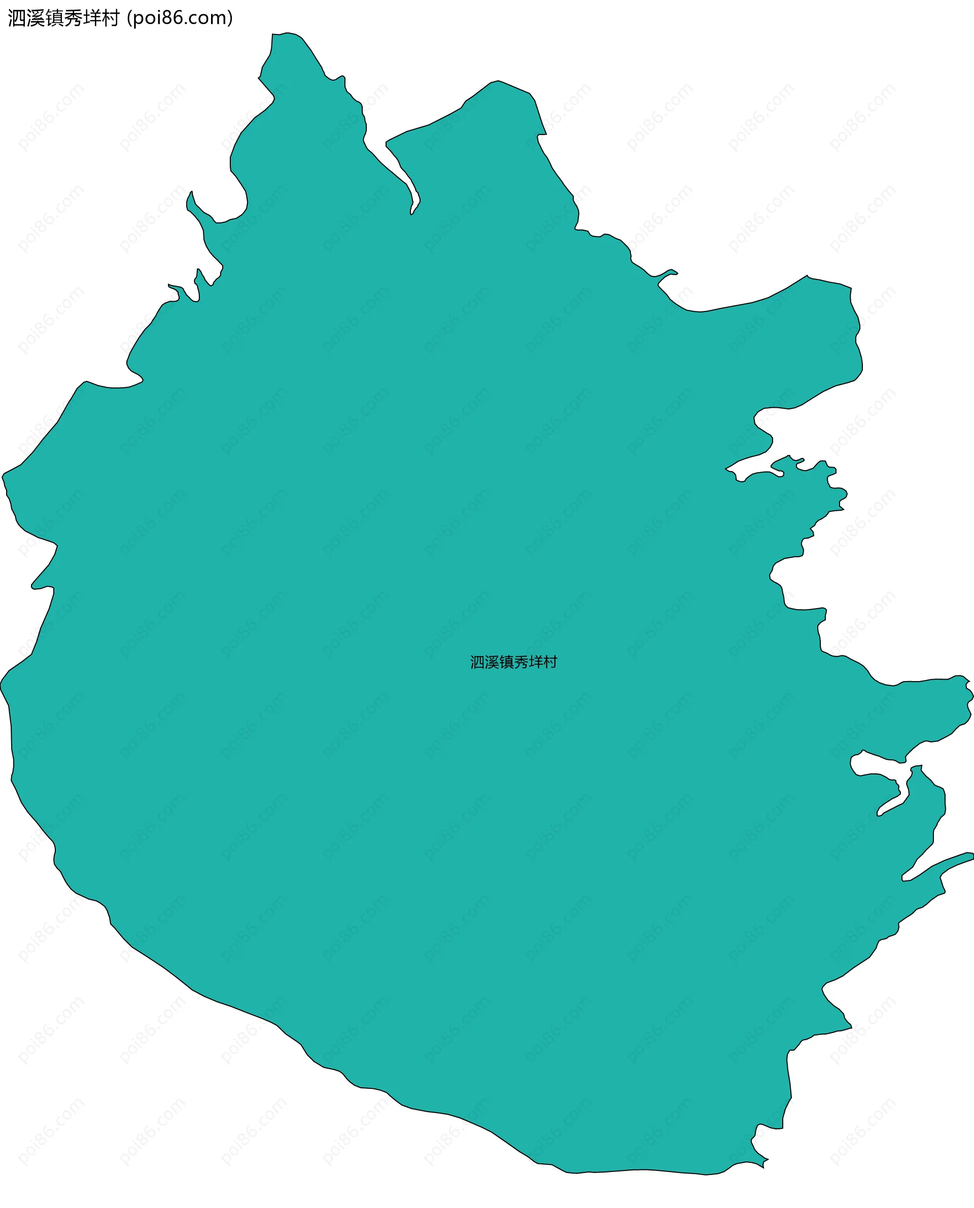 泗溪镇秀垟村边界地图