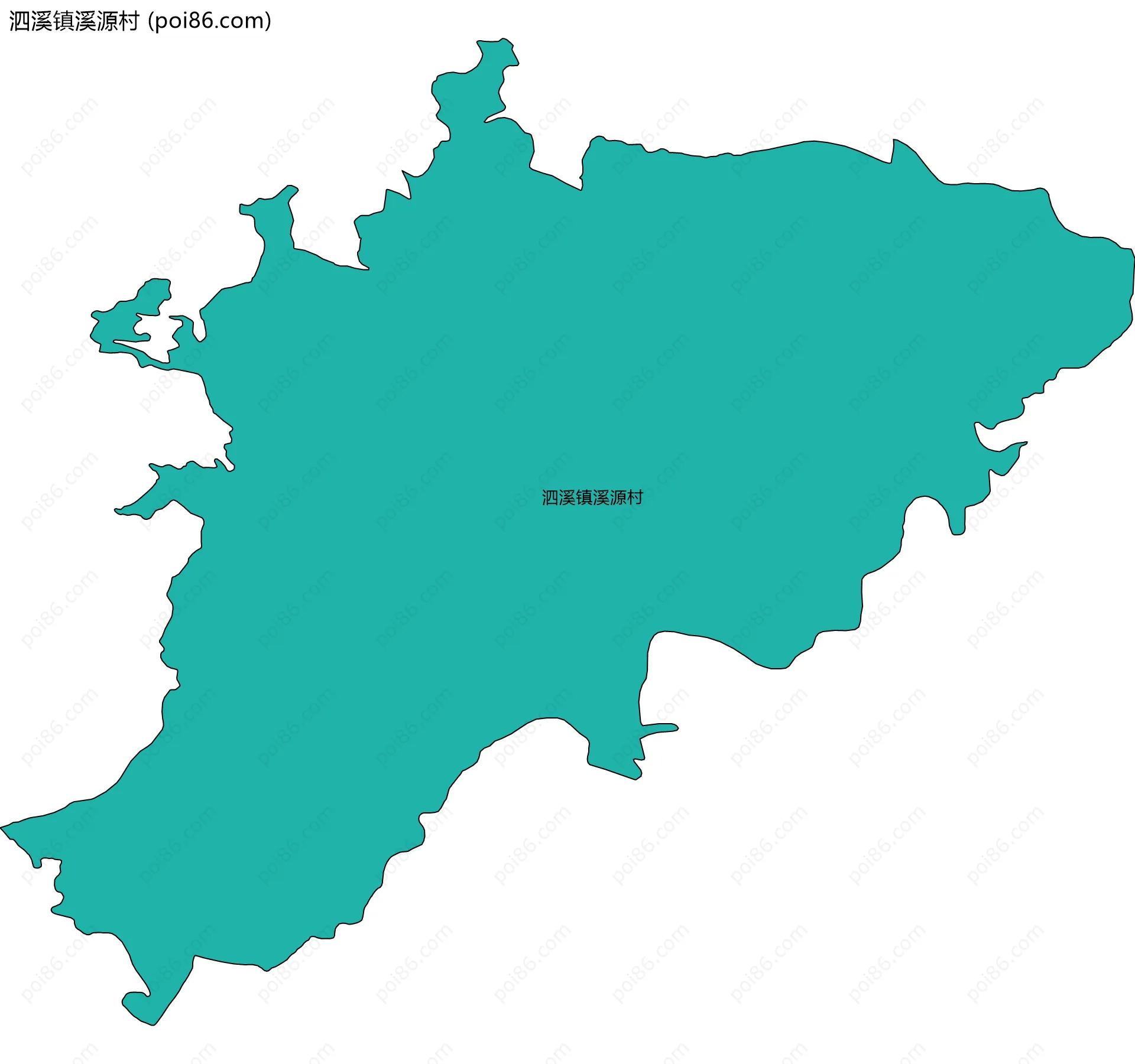 泗溪镇溪源村边界地图