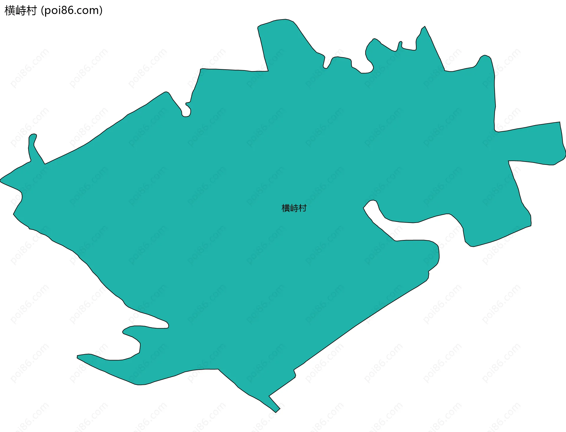 横峙村边界地图