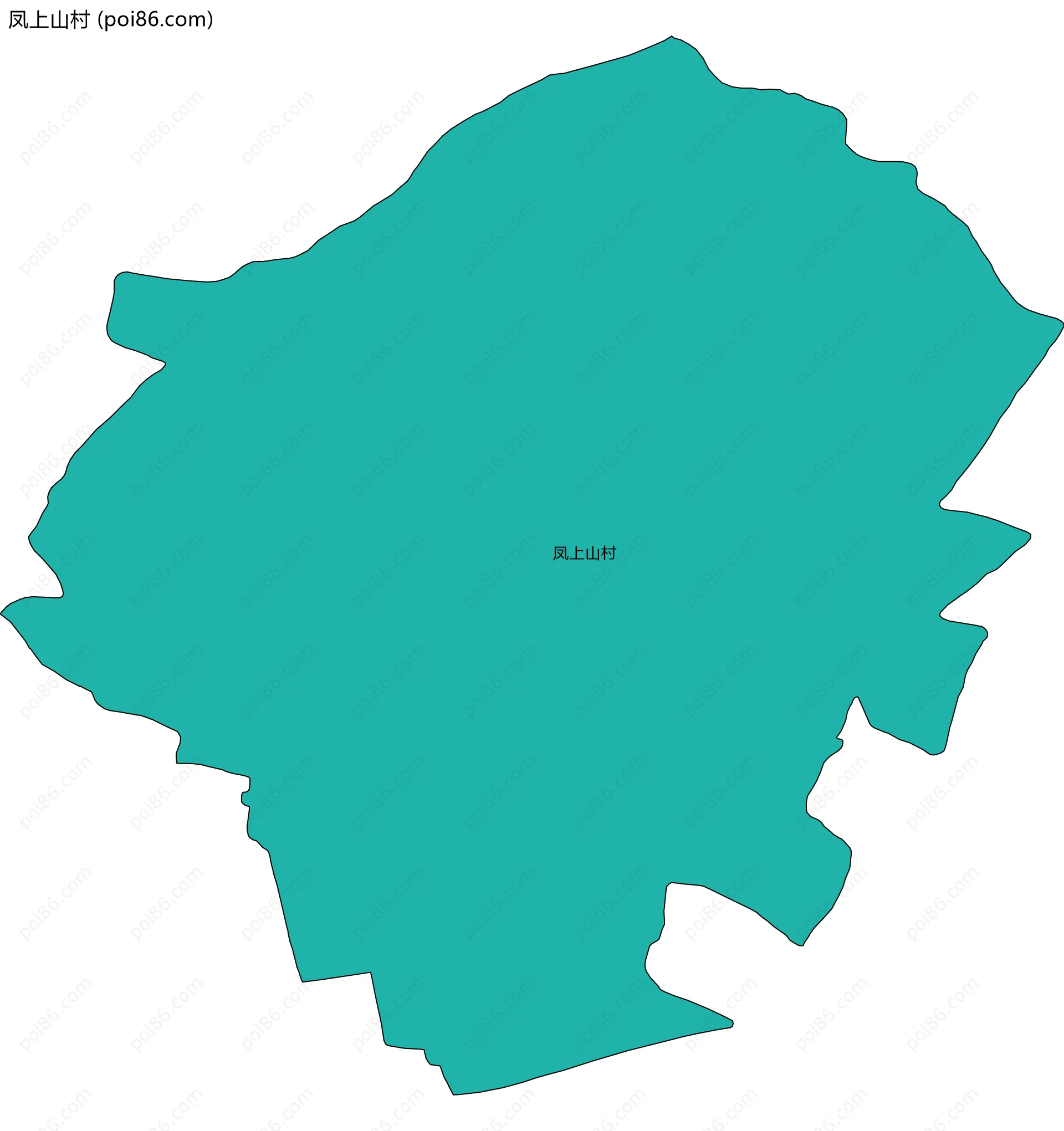 凤上山村边界地图