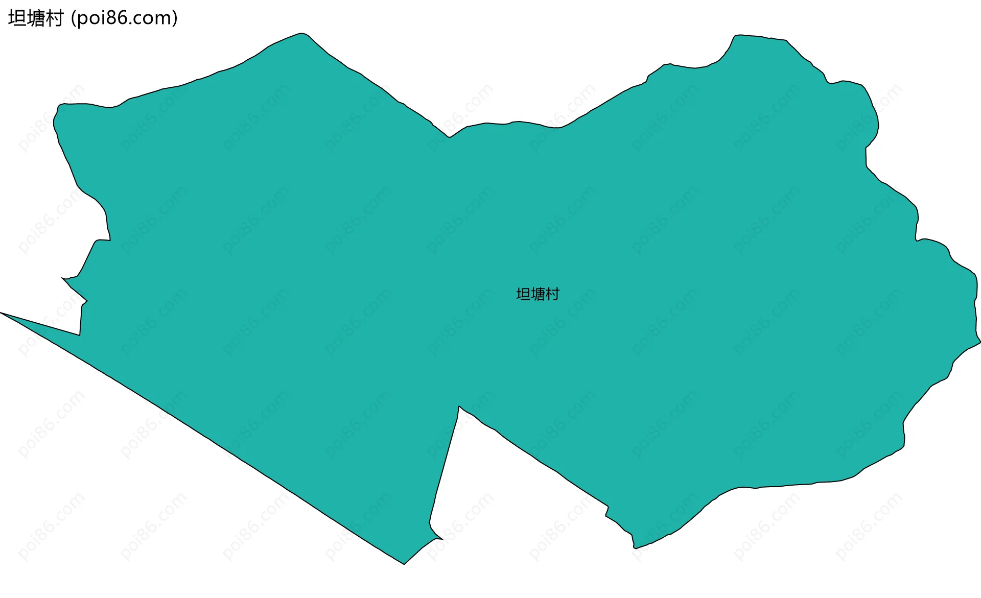 坦塘村边界地图