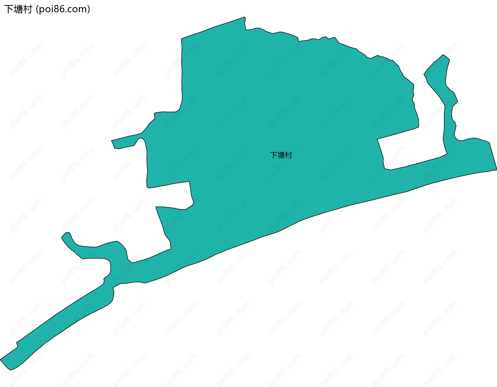 下塘村边界地图
