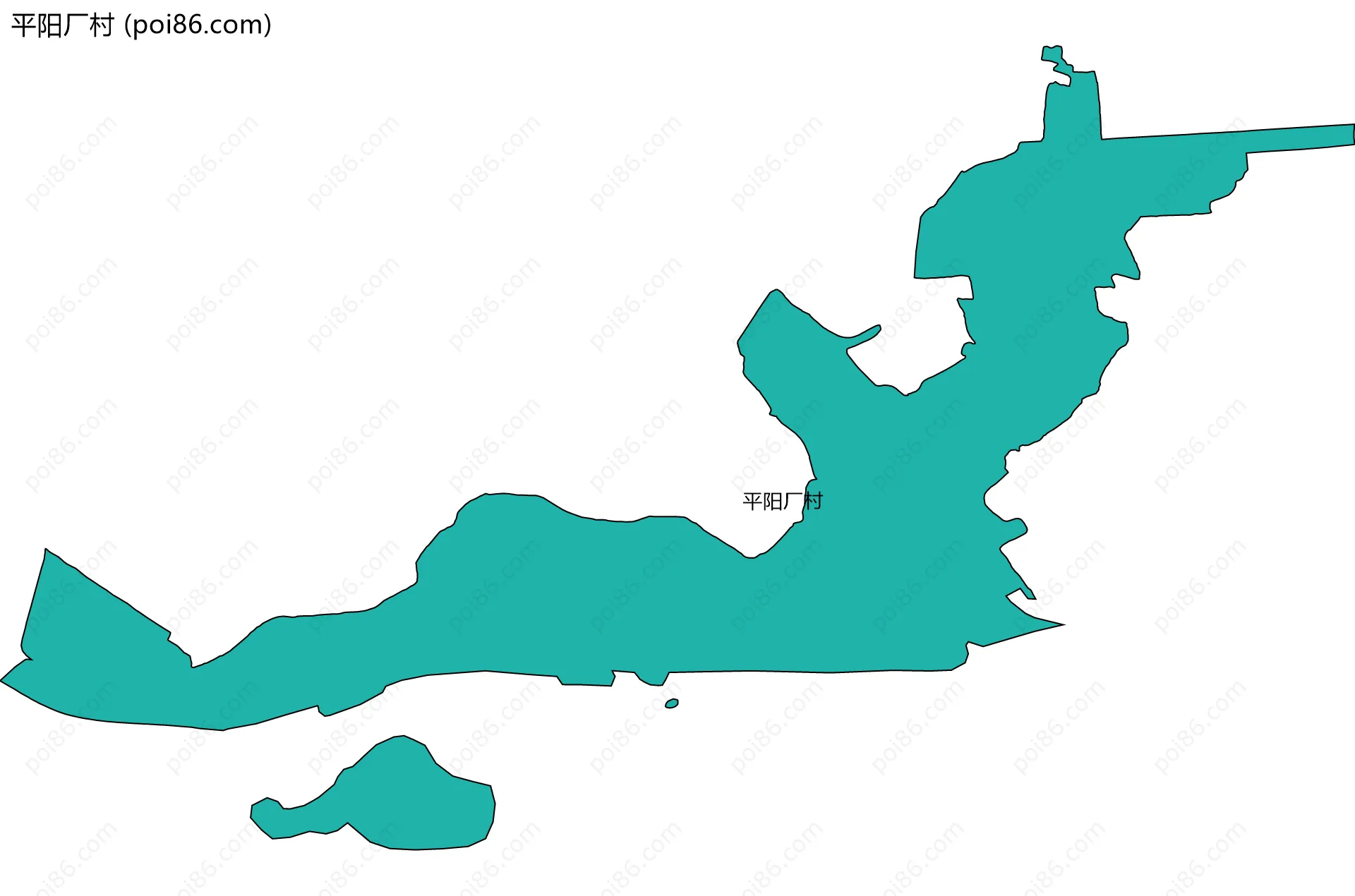 平阳厂村边界地图