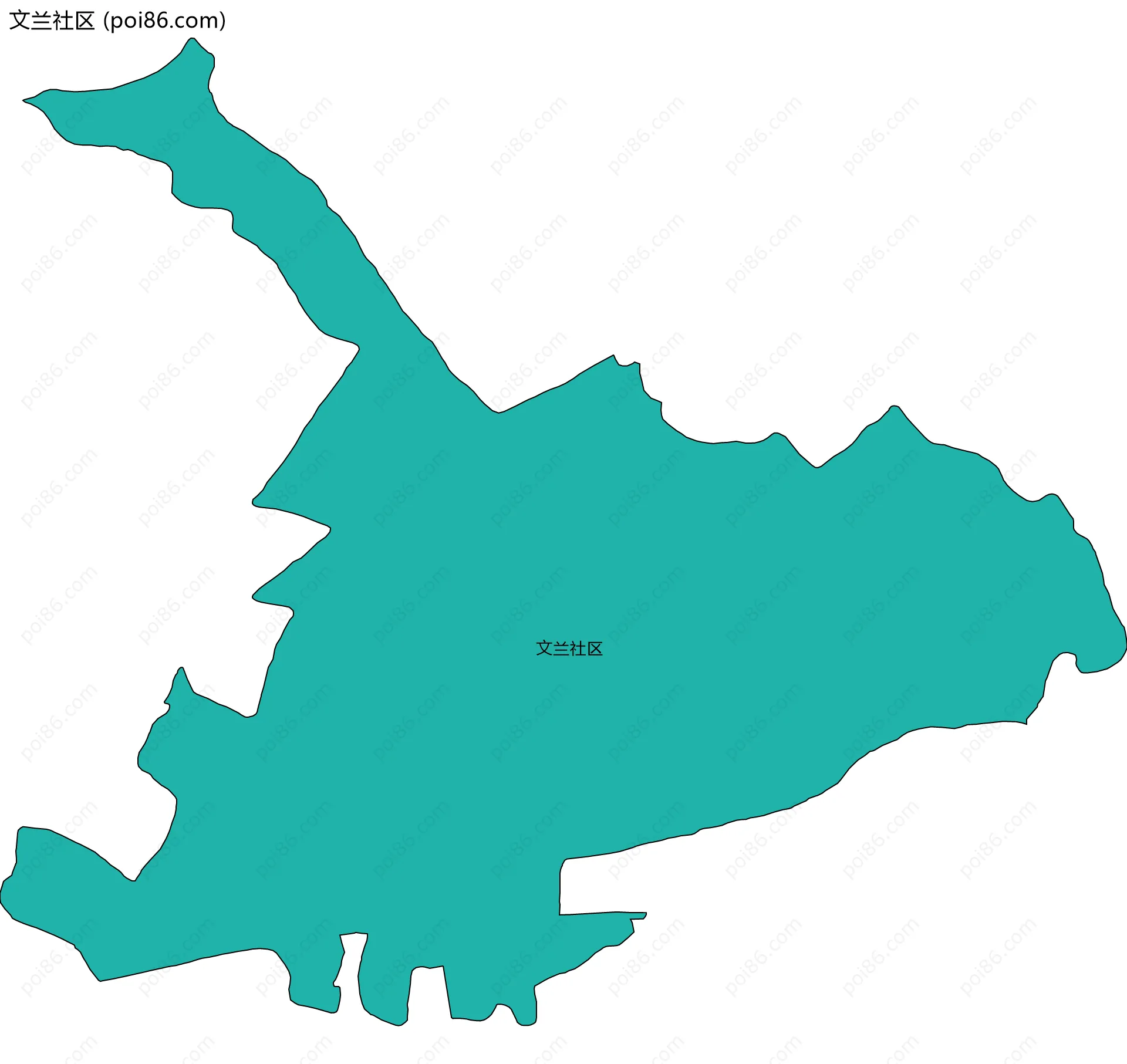 文兰社区边界地图