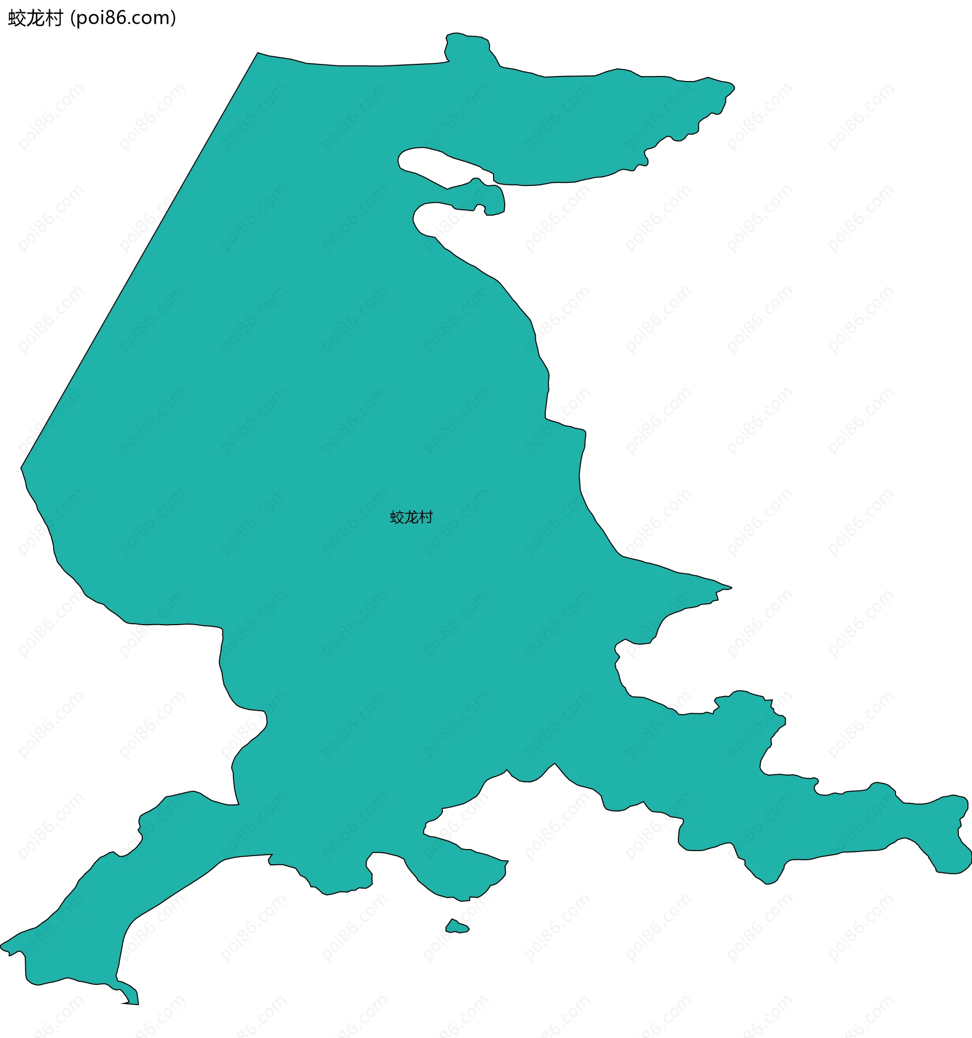 蛟龙村边界地图