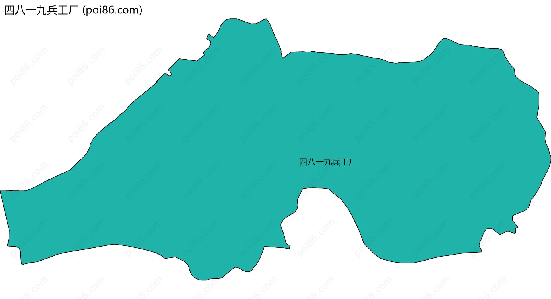 四八一九兵工厂边界地图
