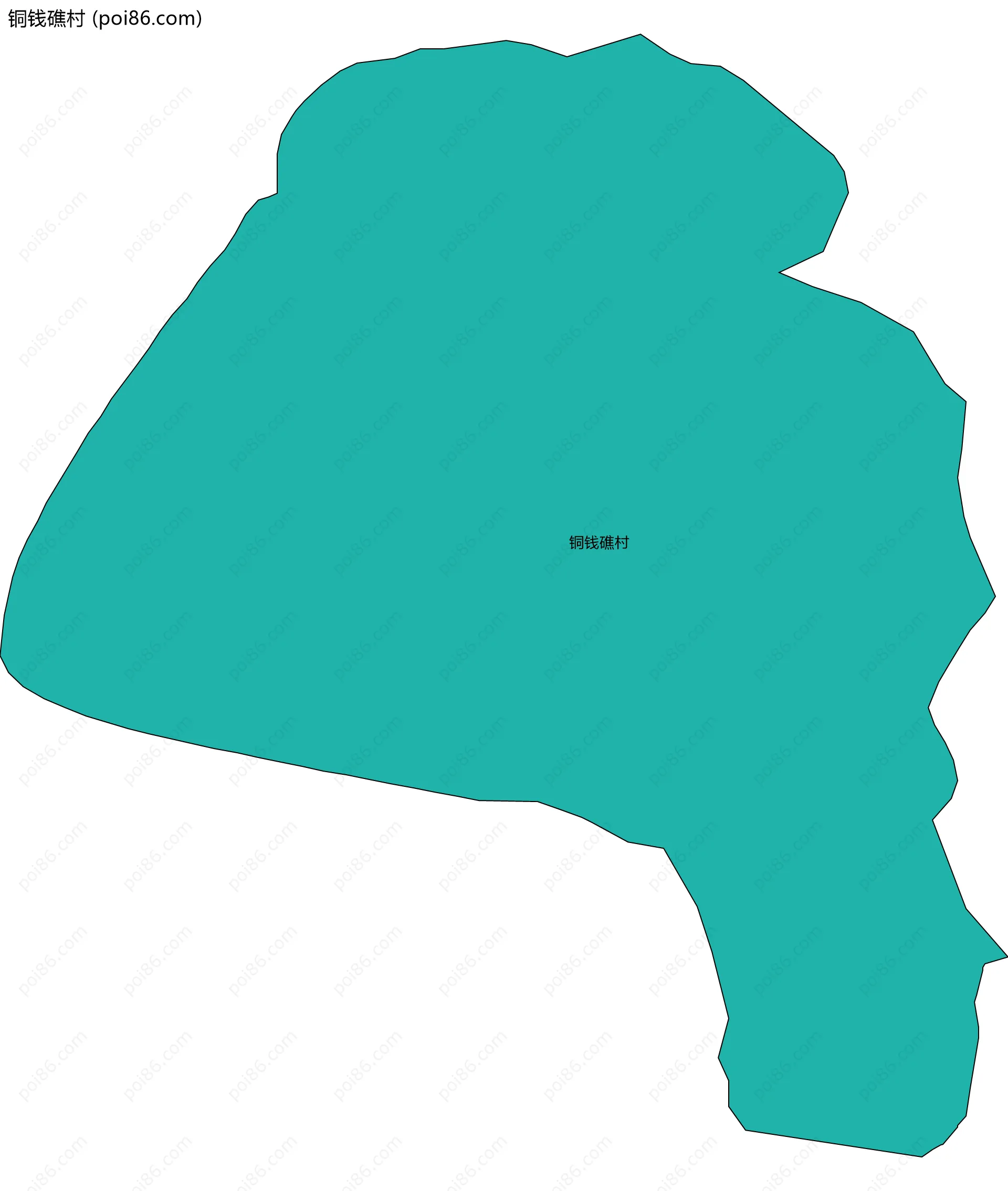 铜钱礁村边界地图