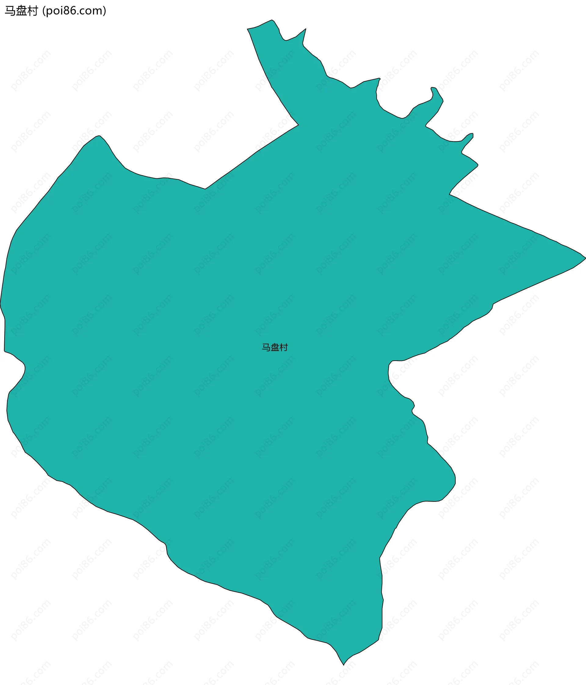 马盘村边界地图