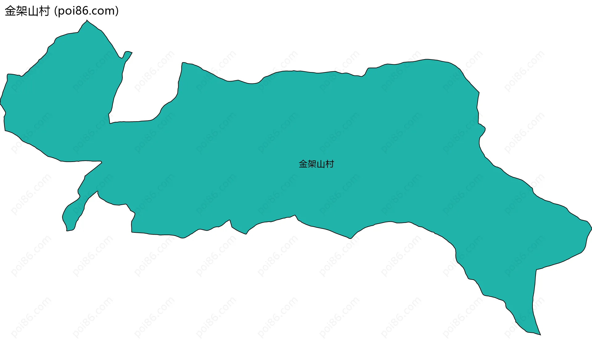 金架山村边界地图