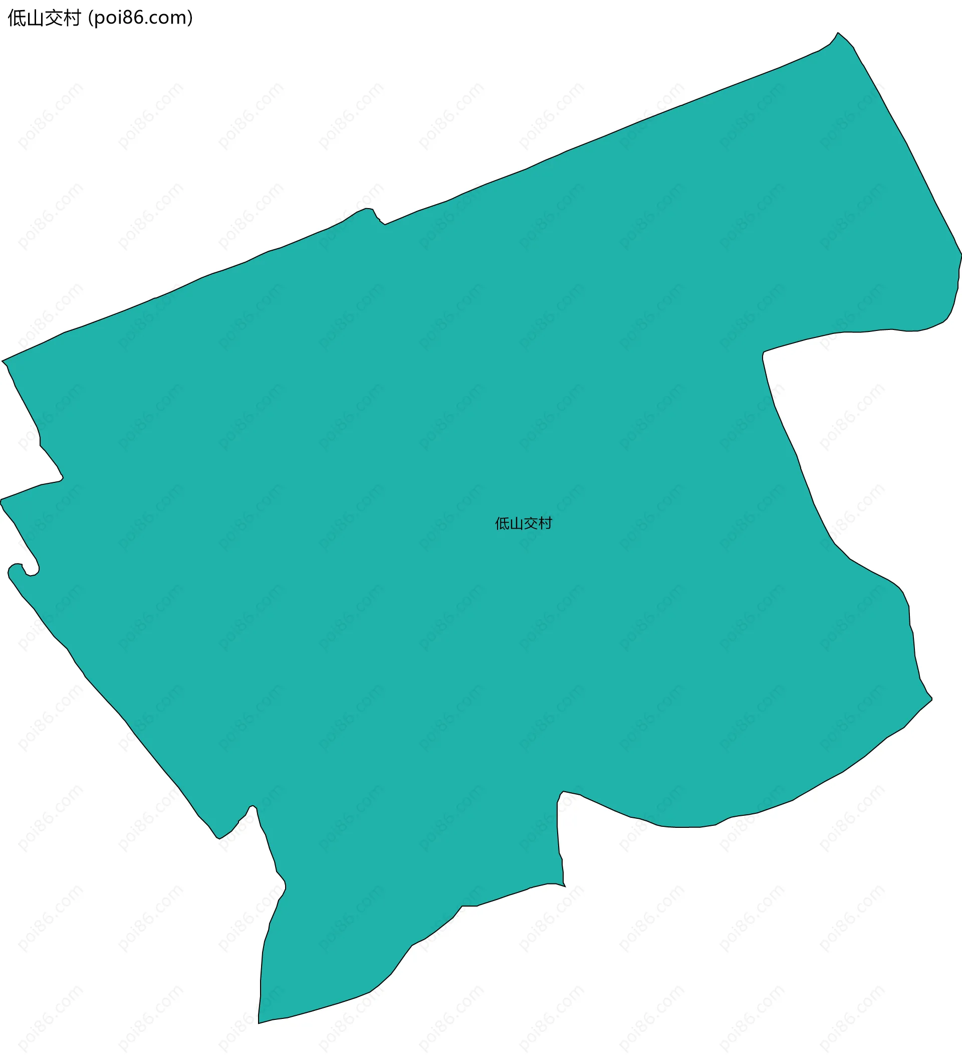 低山交村边界地图