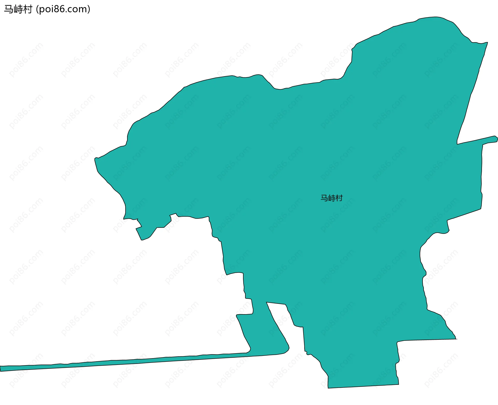 马峙村边界地图