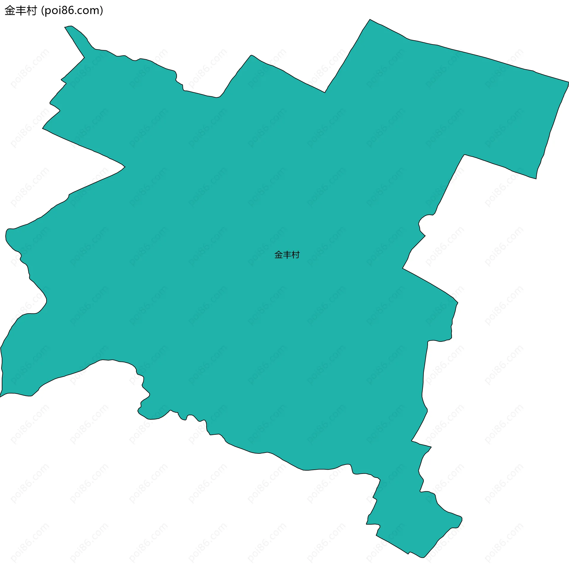 金丰村边界地图