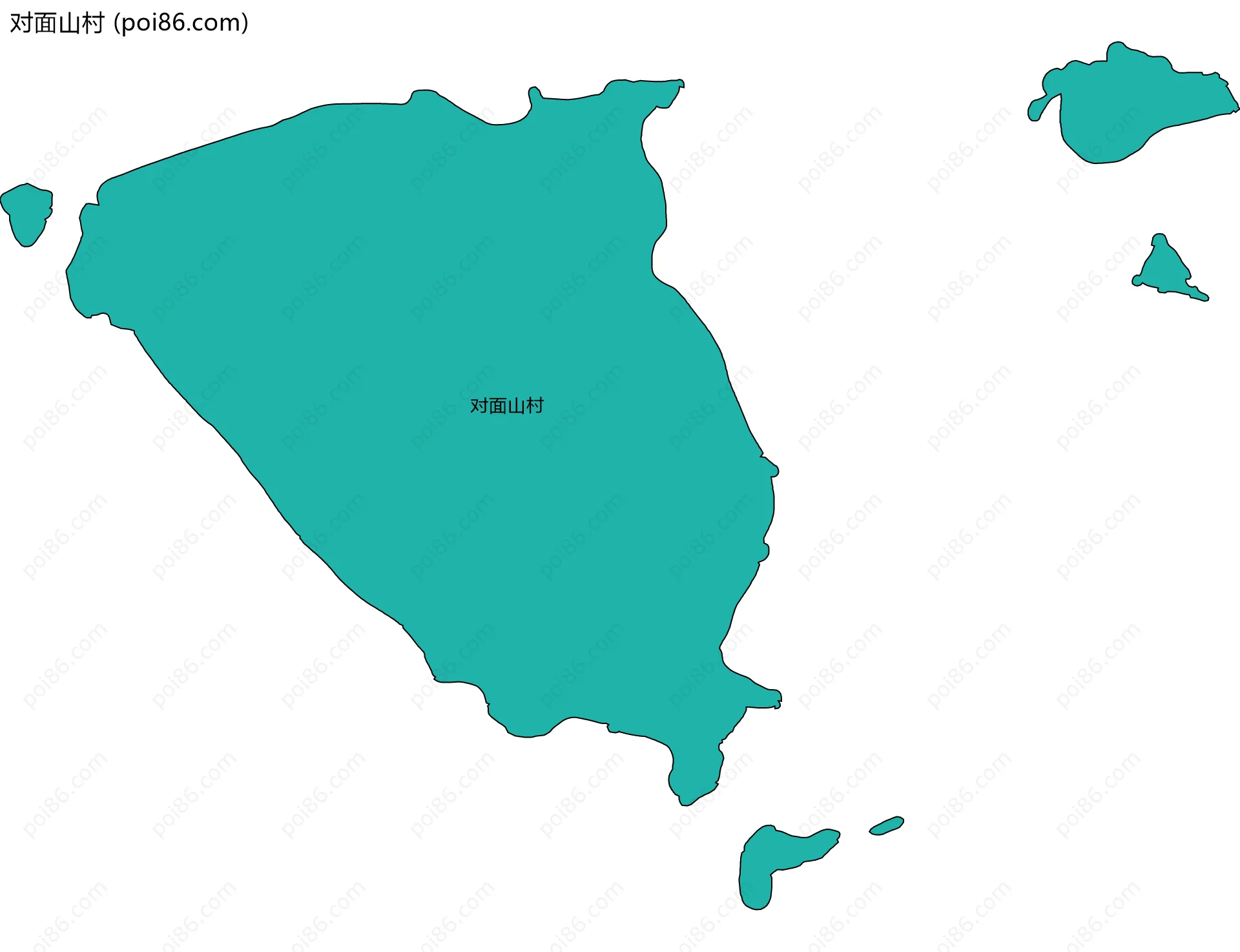 对面山村边界地图