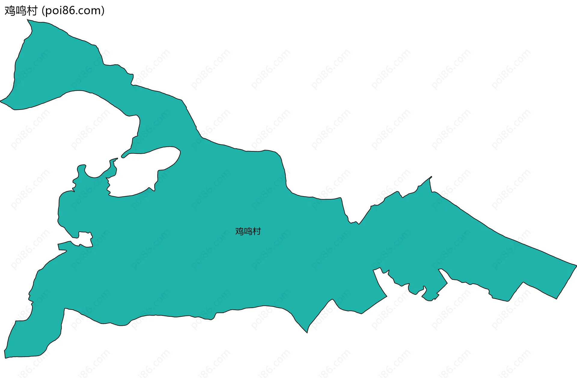 鸡鸣村边界地图