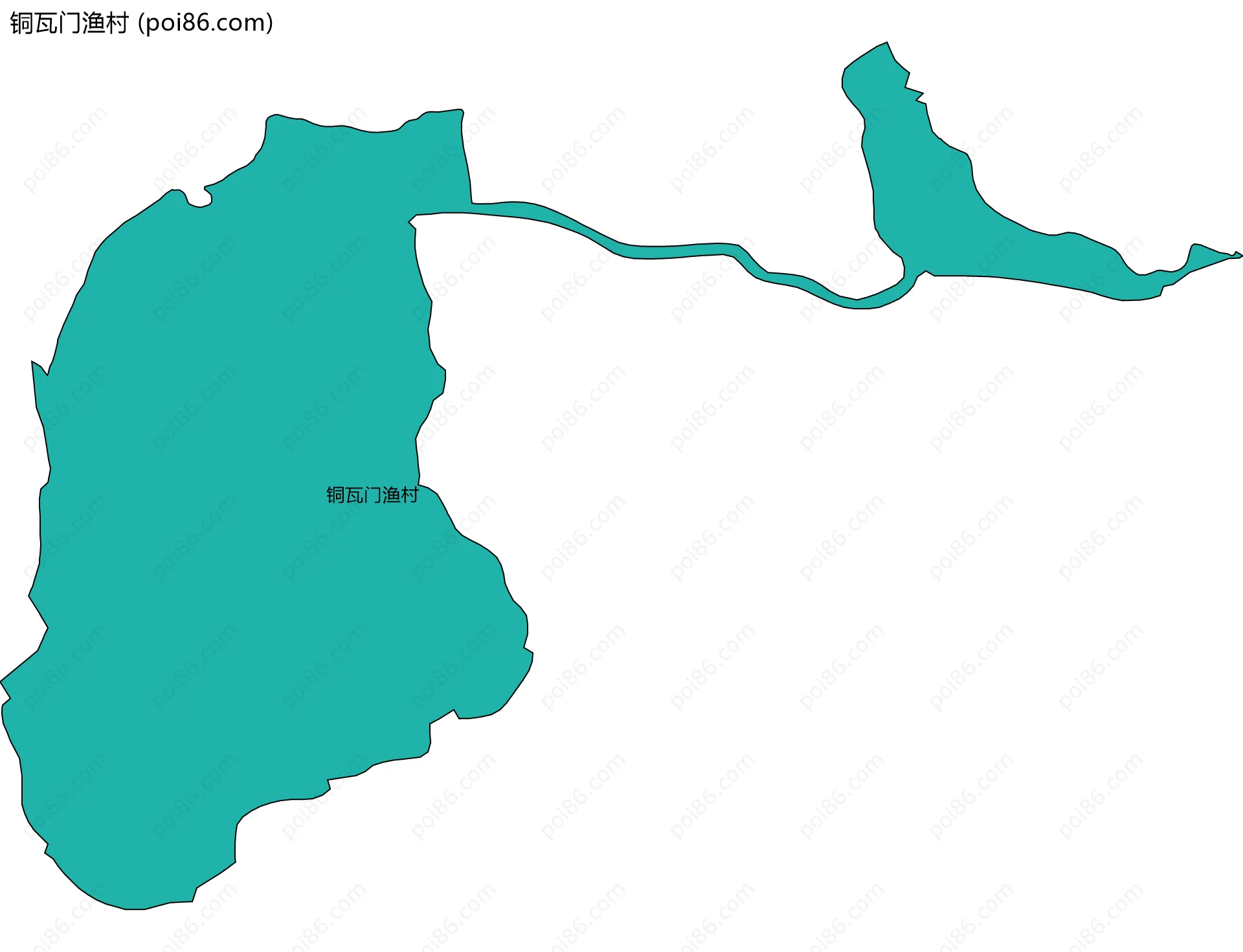 铜瓦门渔村边界地图