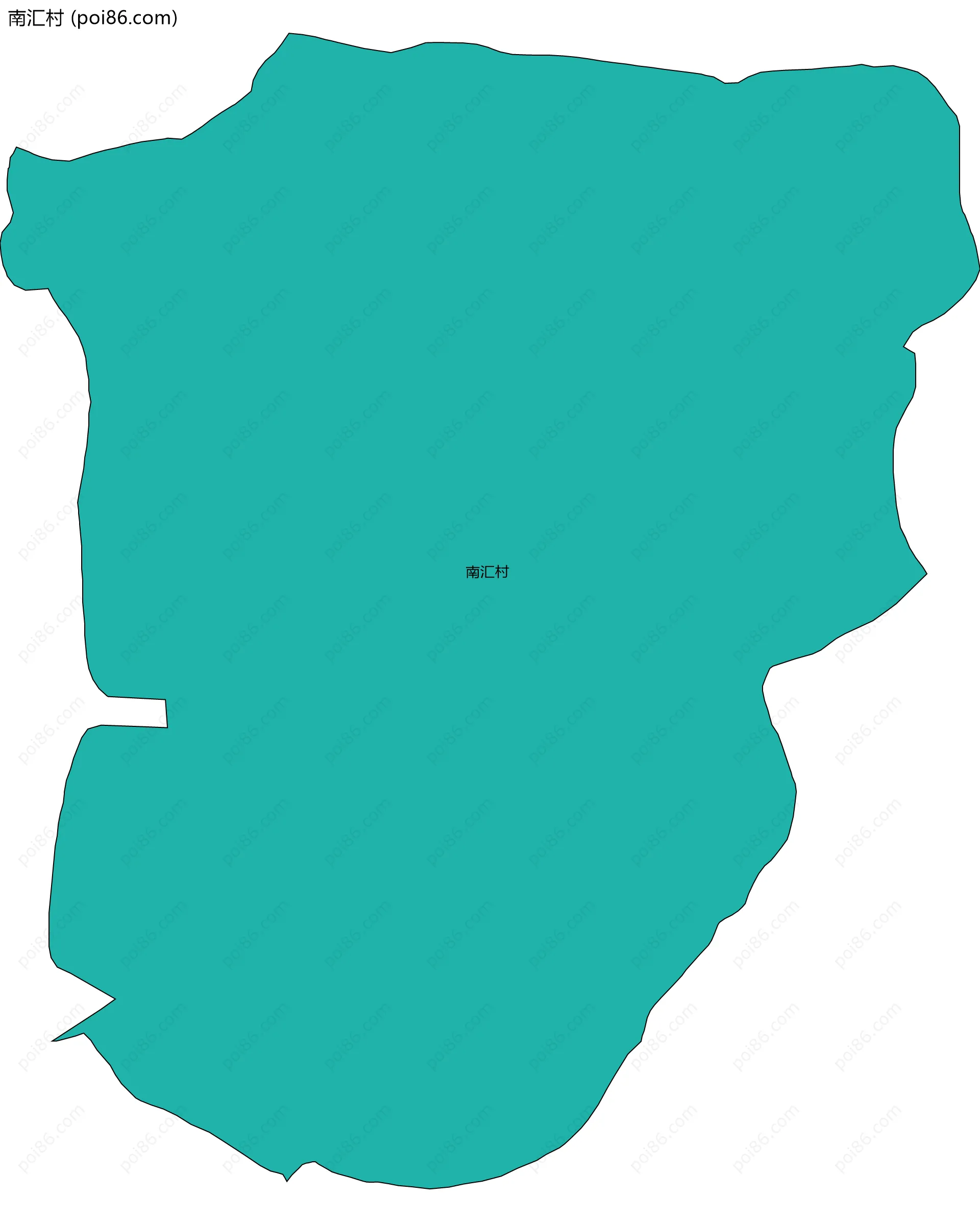 南汇村边界地图