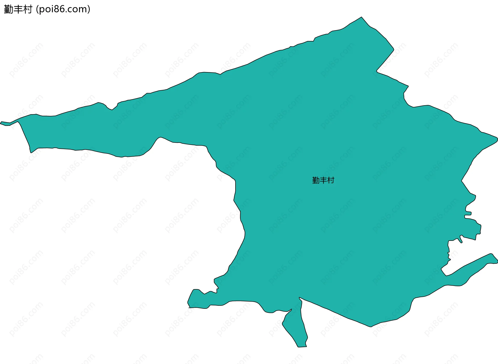 勤丰村边界地图