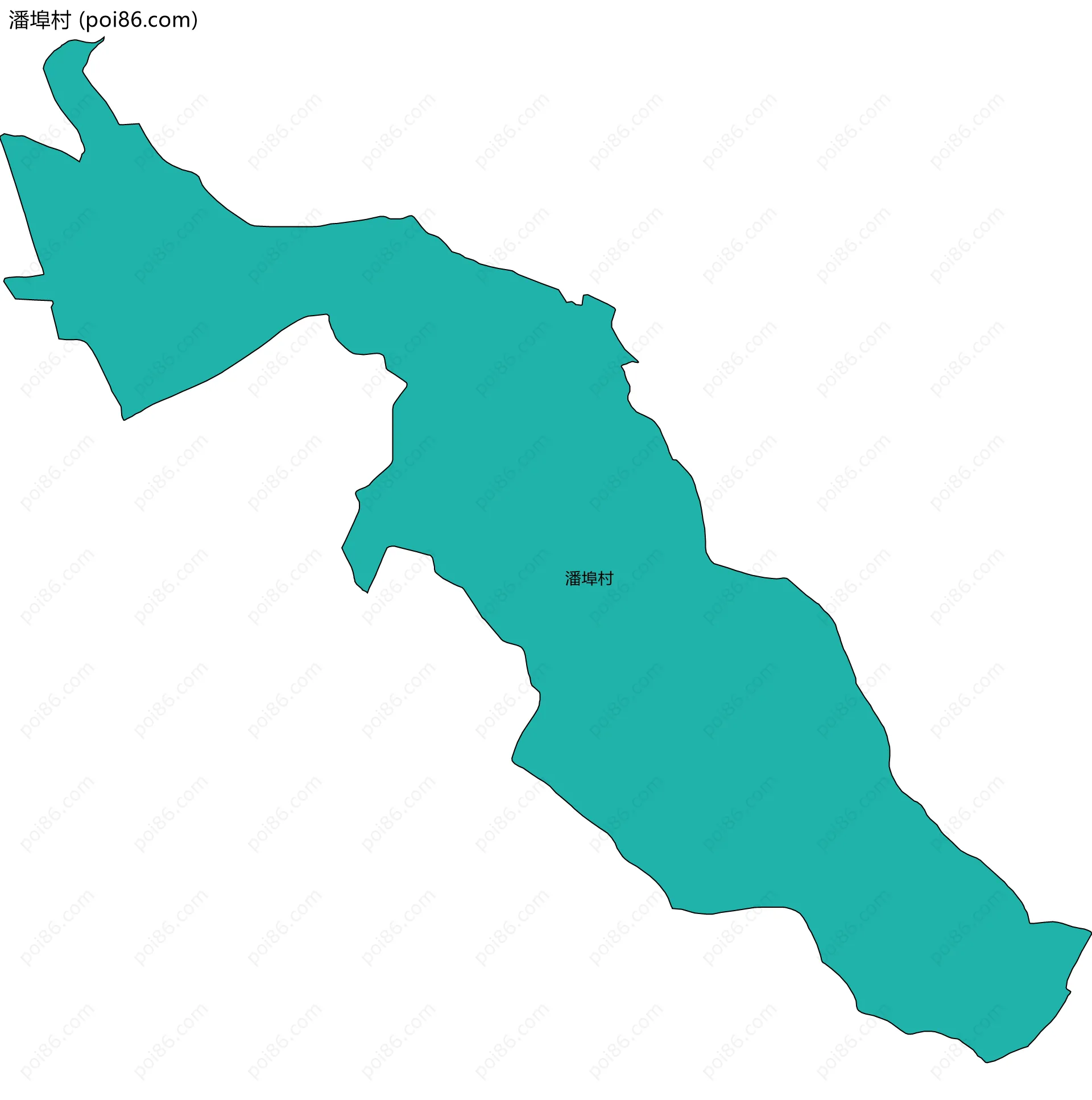 潘埠村边界地图