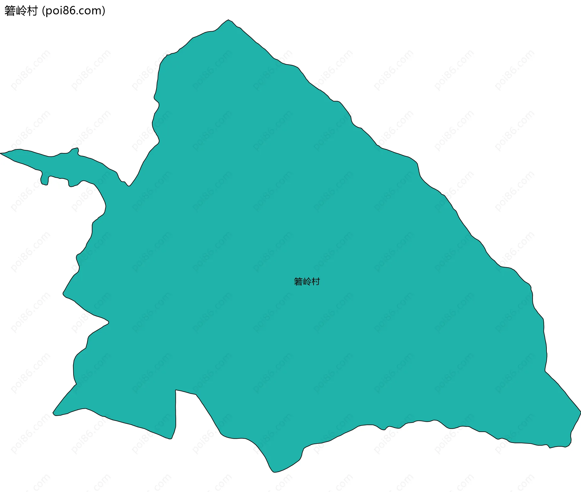 箬岭村边界地图