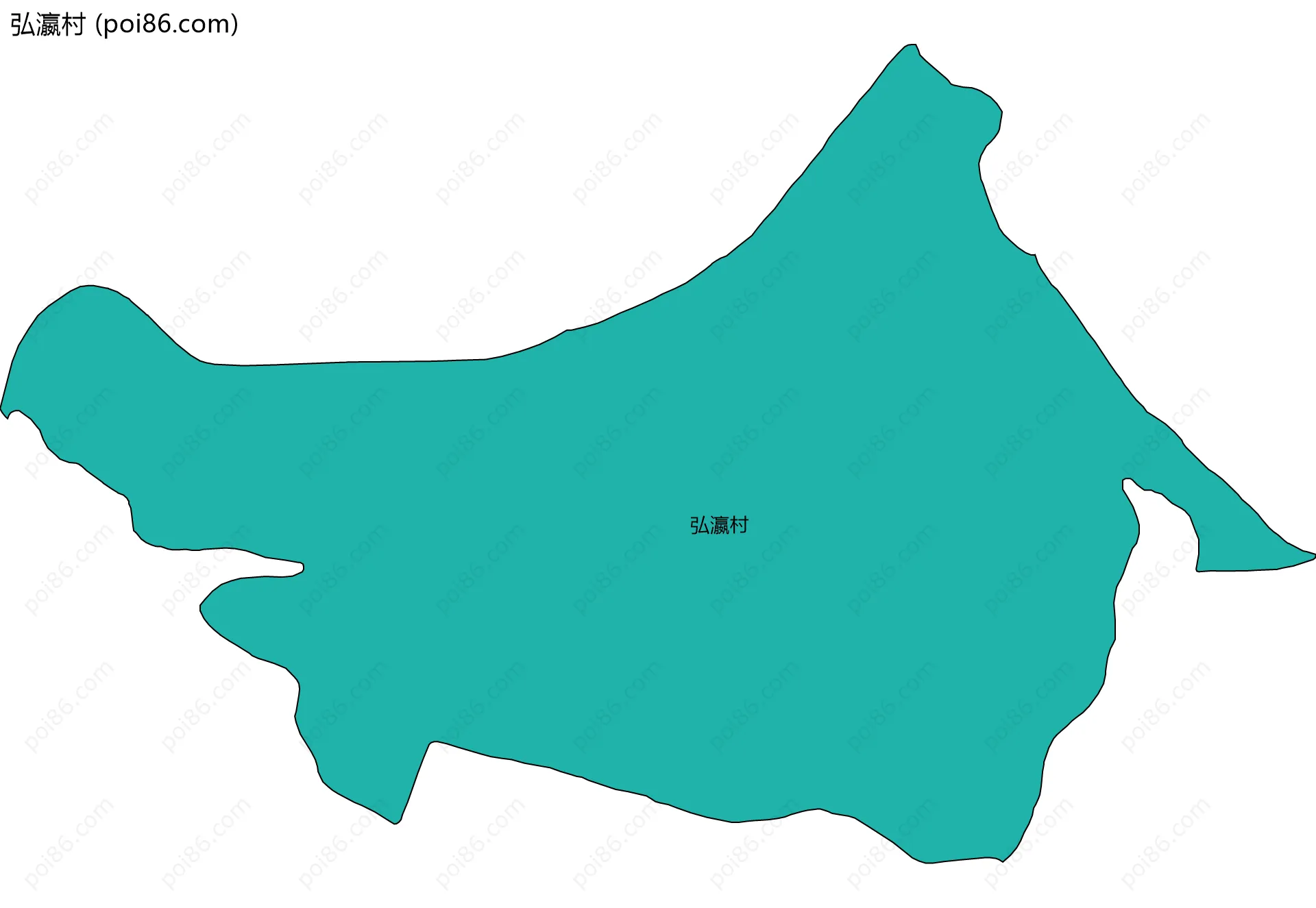 弘瀛村边界地图