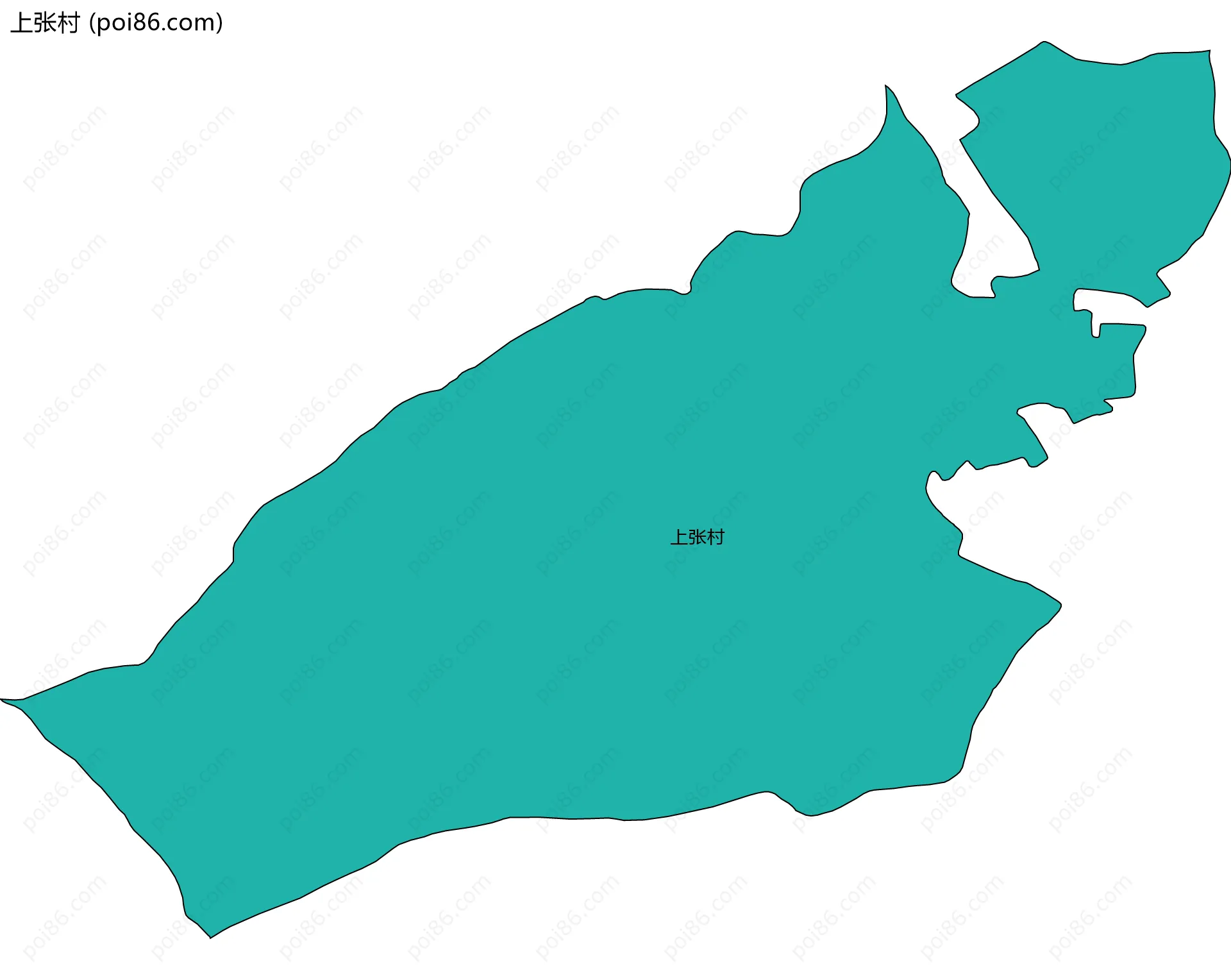 上张村边界地图