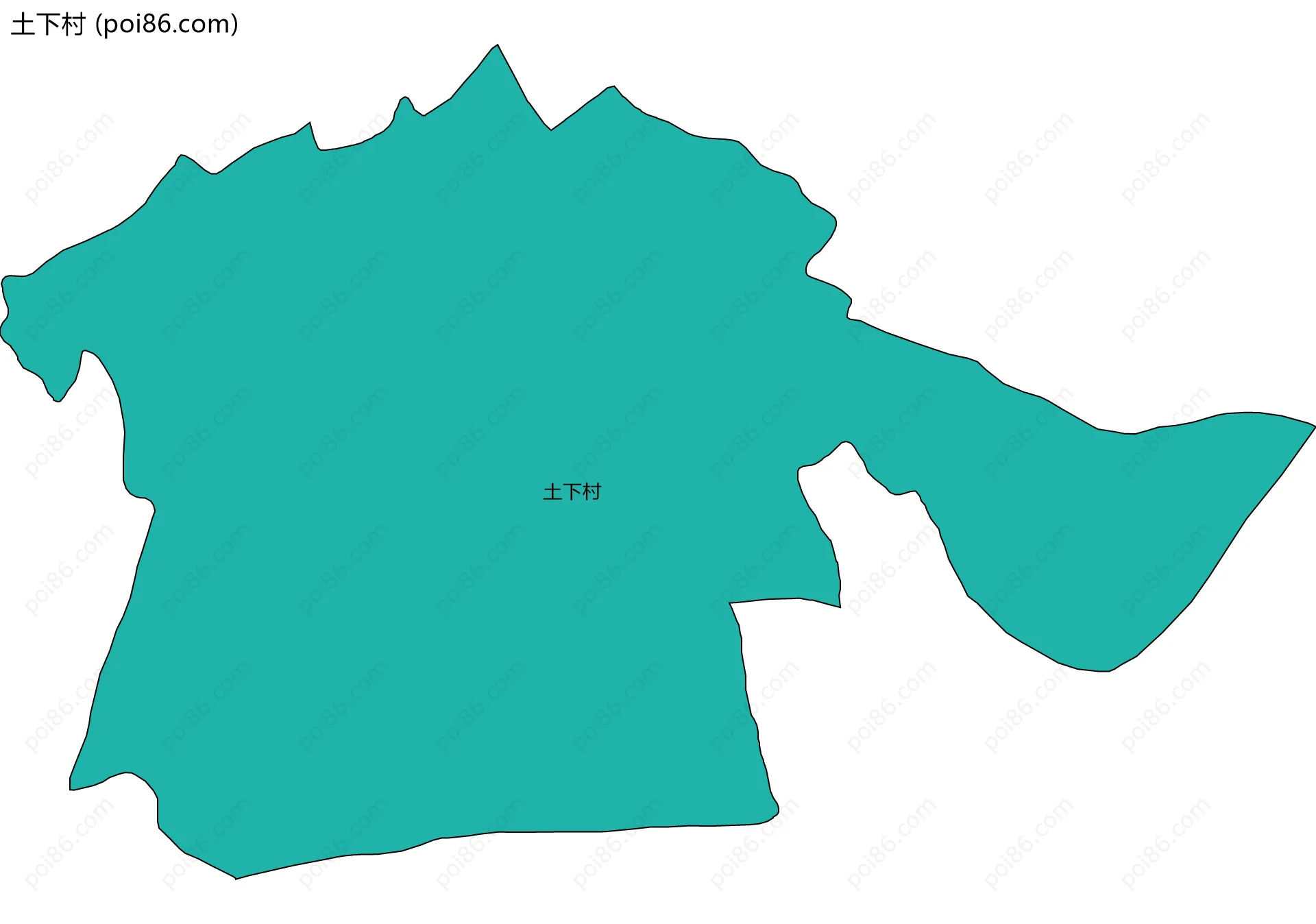 土下村边界地图