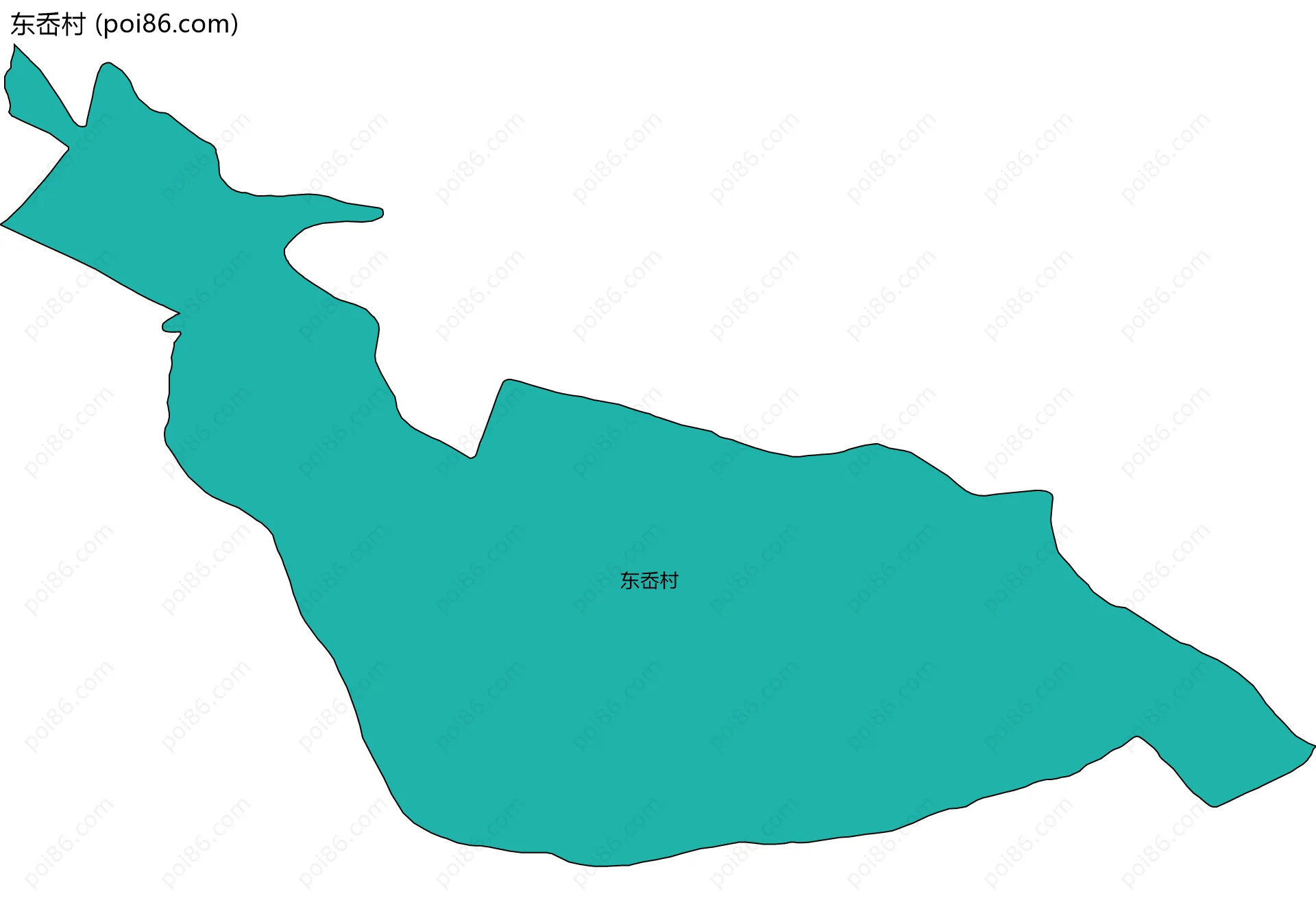 东岙村边界地图