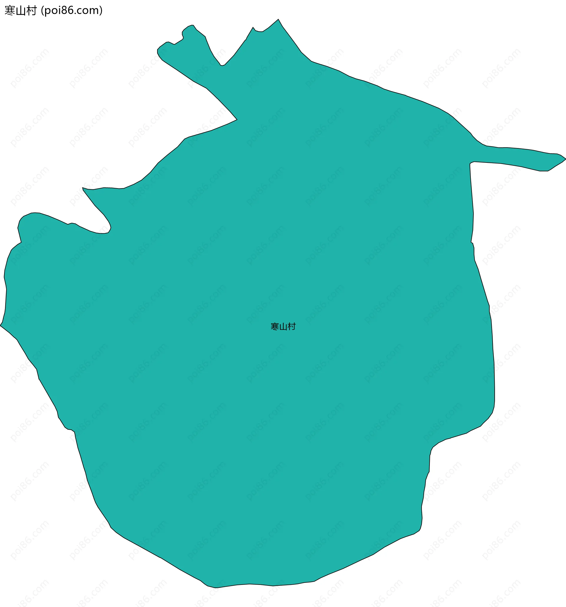 寒山村边界地图
