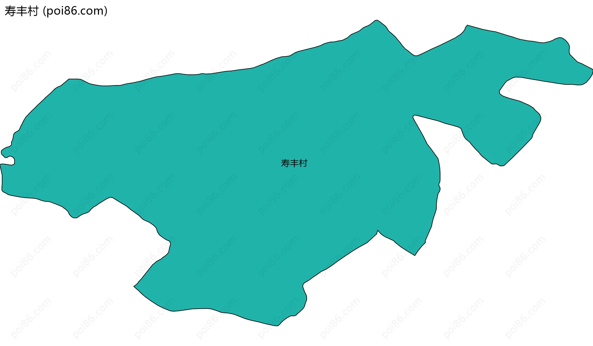 寿丰村边界地图