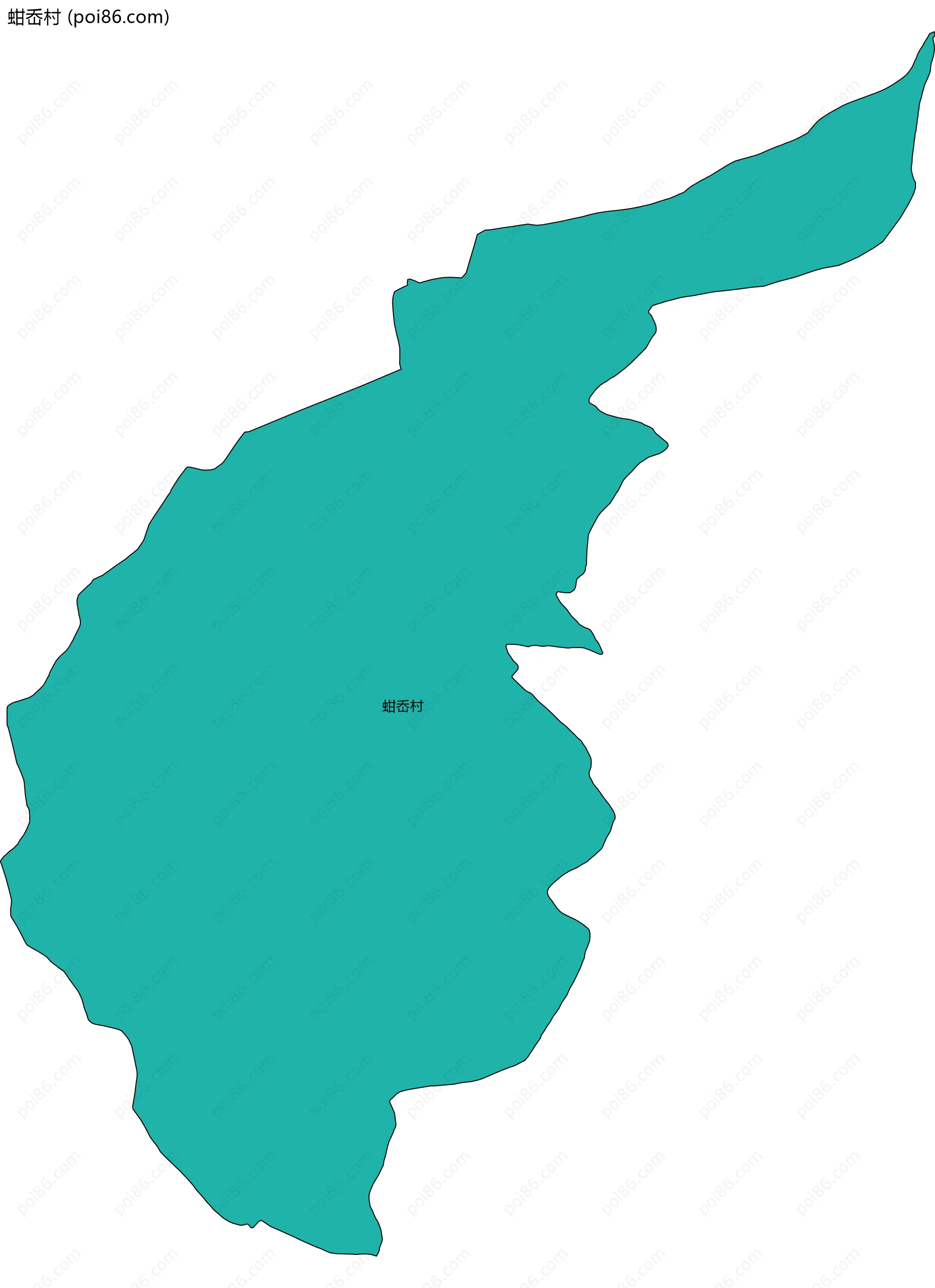 蚶岙村边界地图