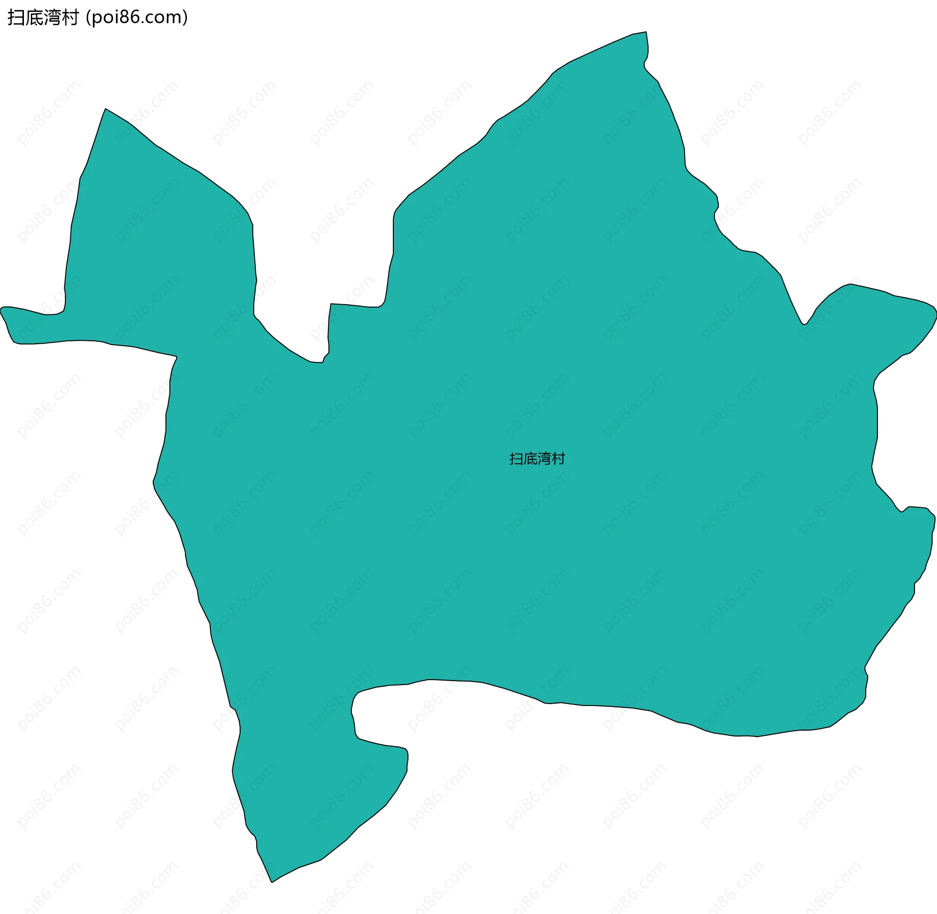 扫底湾村边界地图