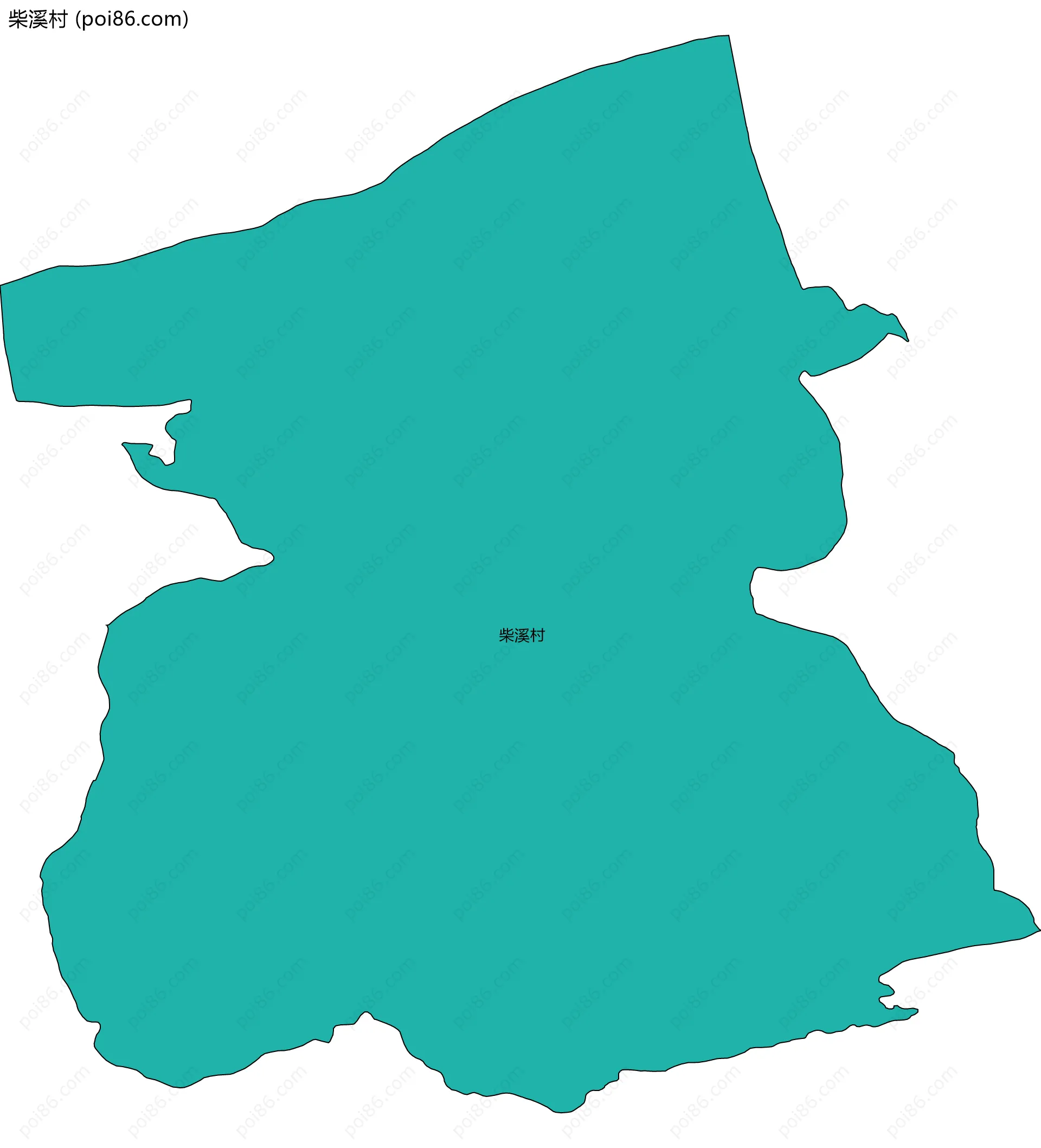 柴溪村边界地图