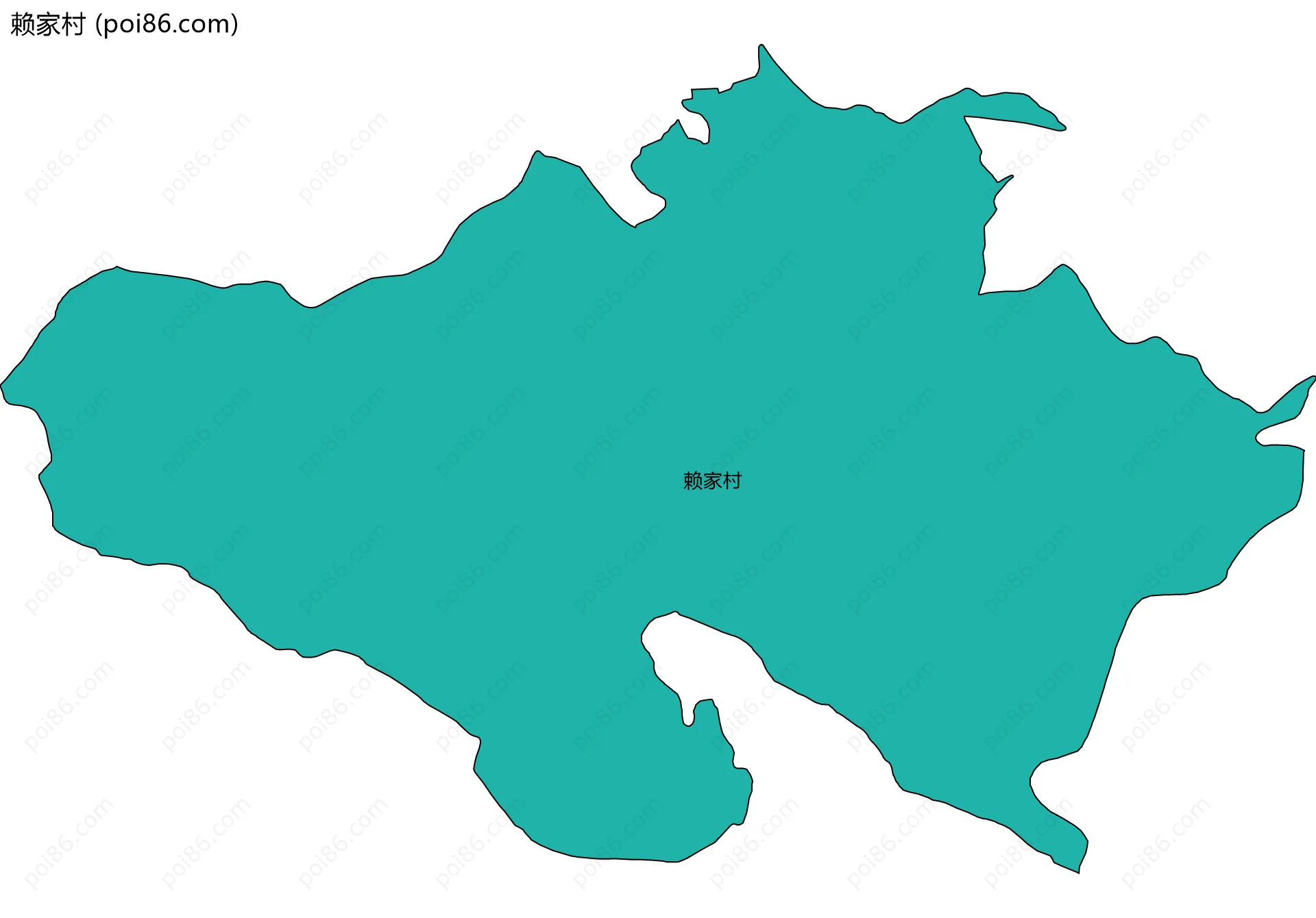 赖家村边界地图