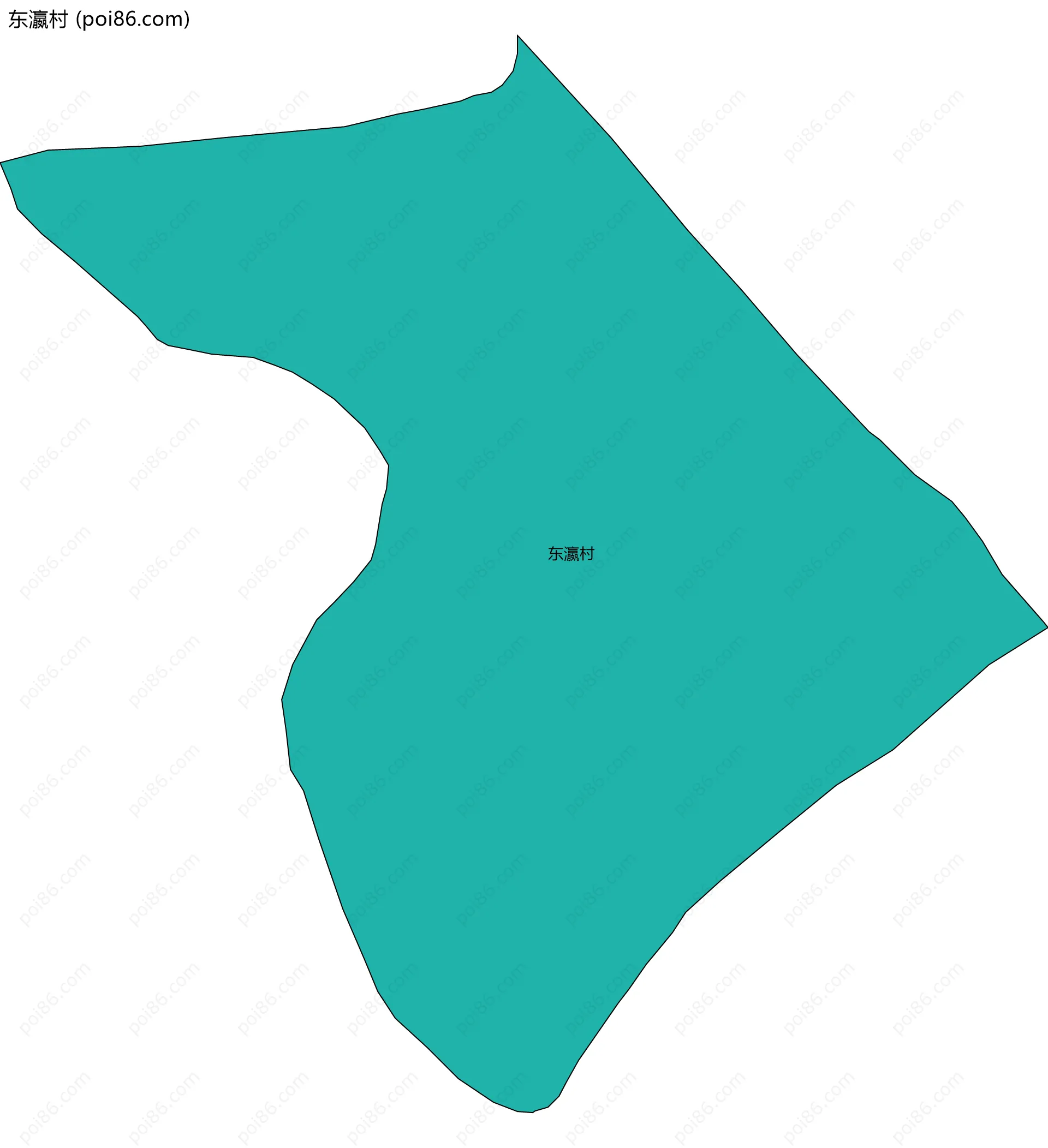 东瀛村边界地图