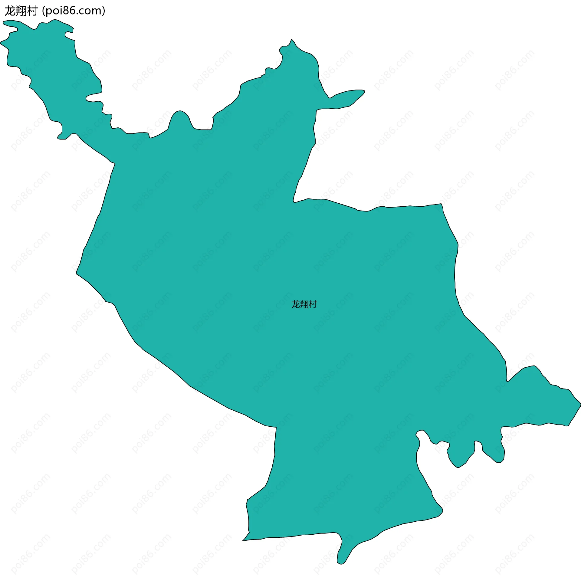 龙翔村边界地图